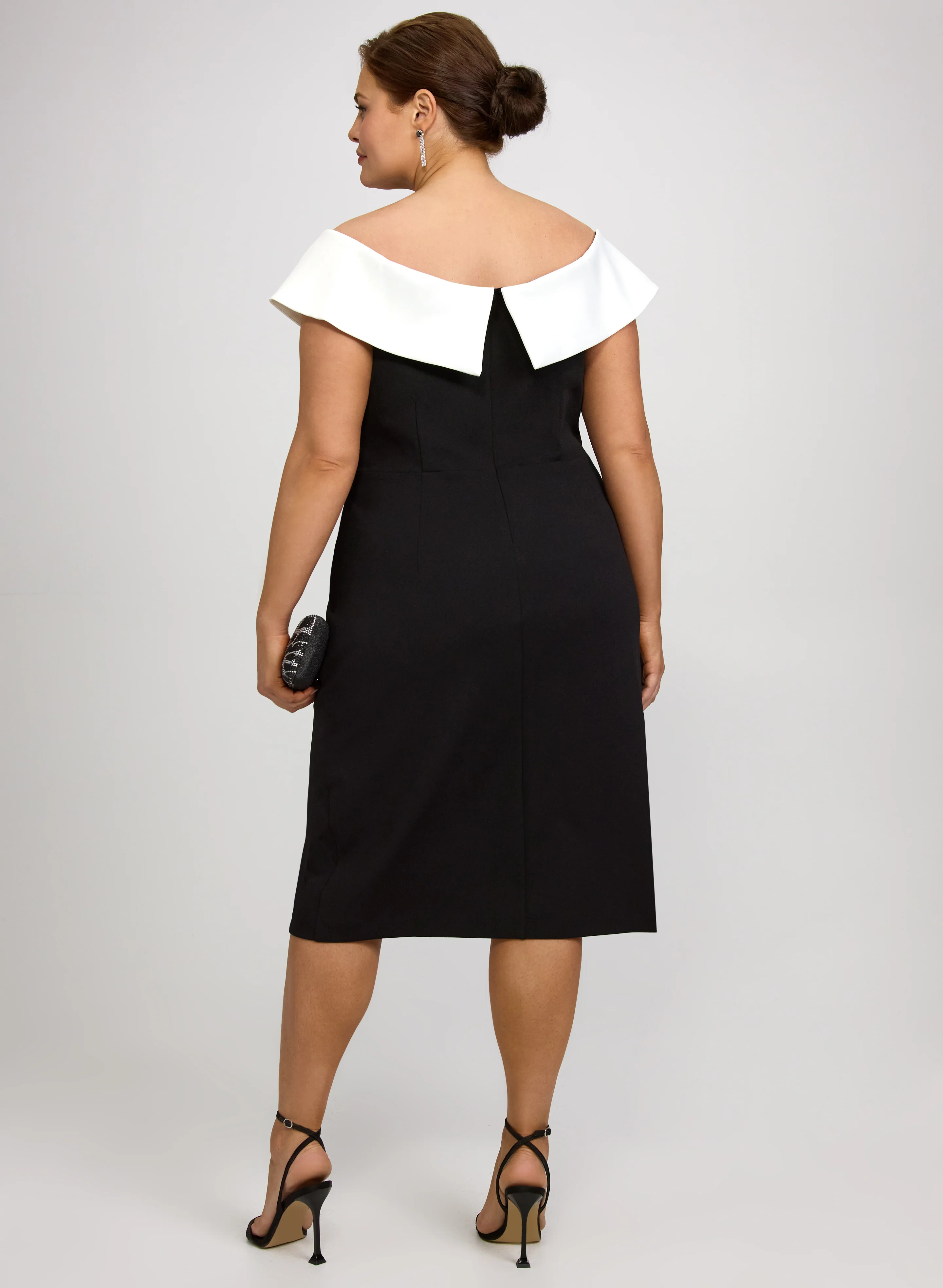 Off-The-Shoulder Fitted Dress - Image 4