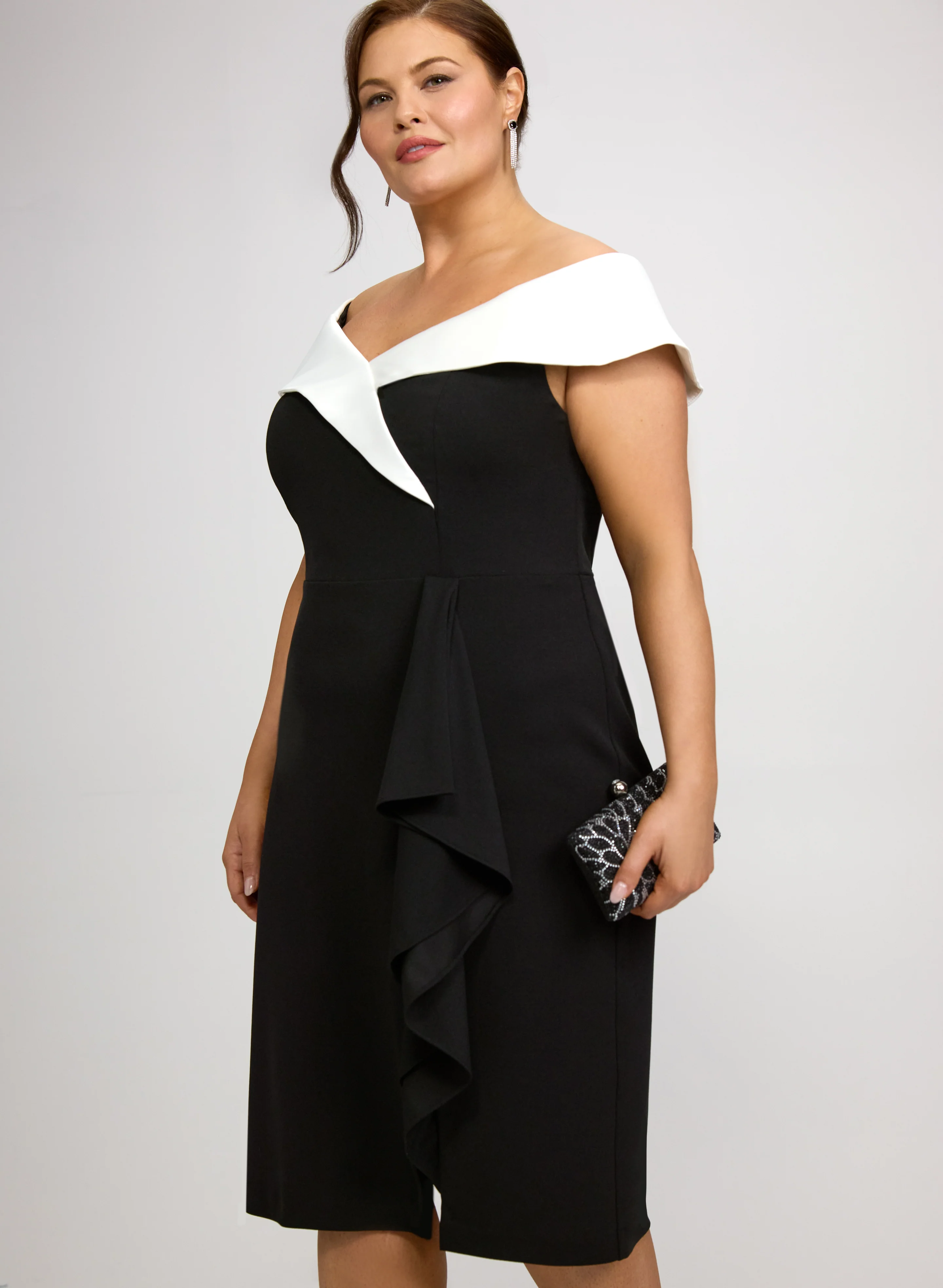 Off-The-Shoulder Fitted Dress - Image 7