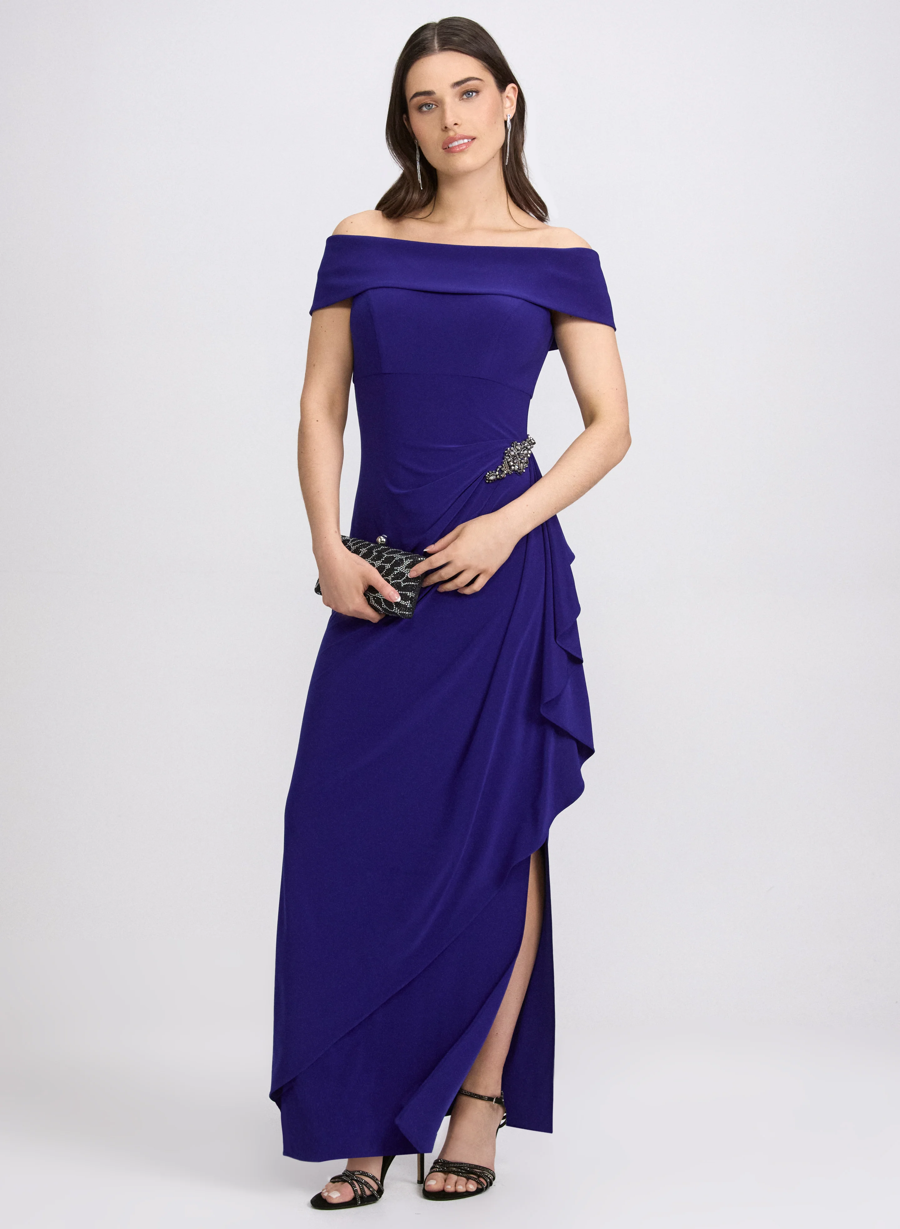 Off-The-Shoulder Fitted Dress