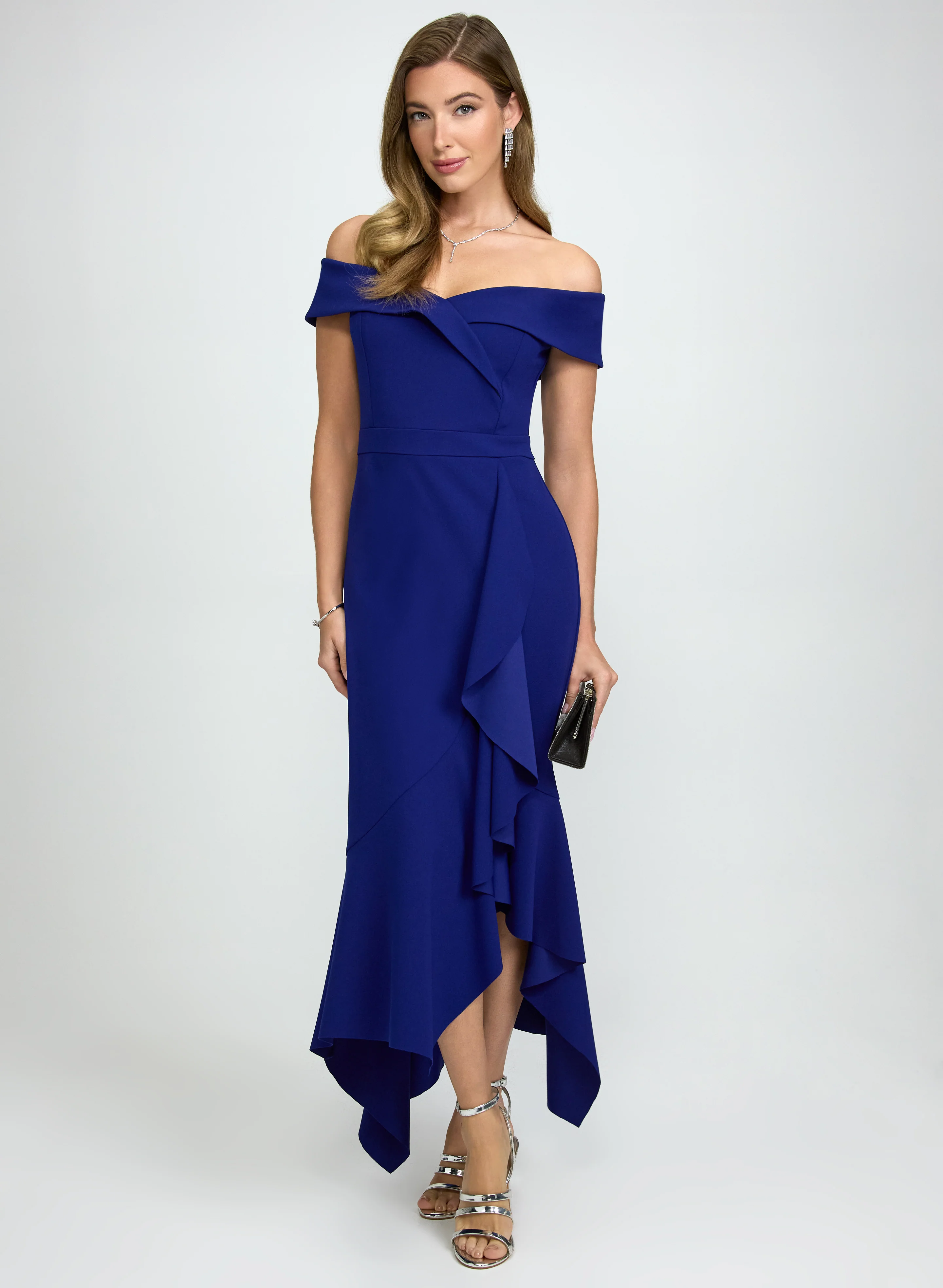Off-The-Shoulder Ruffle Dress