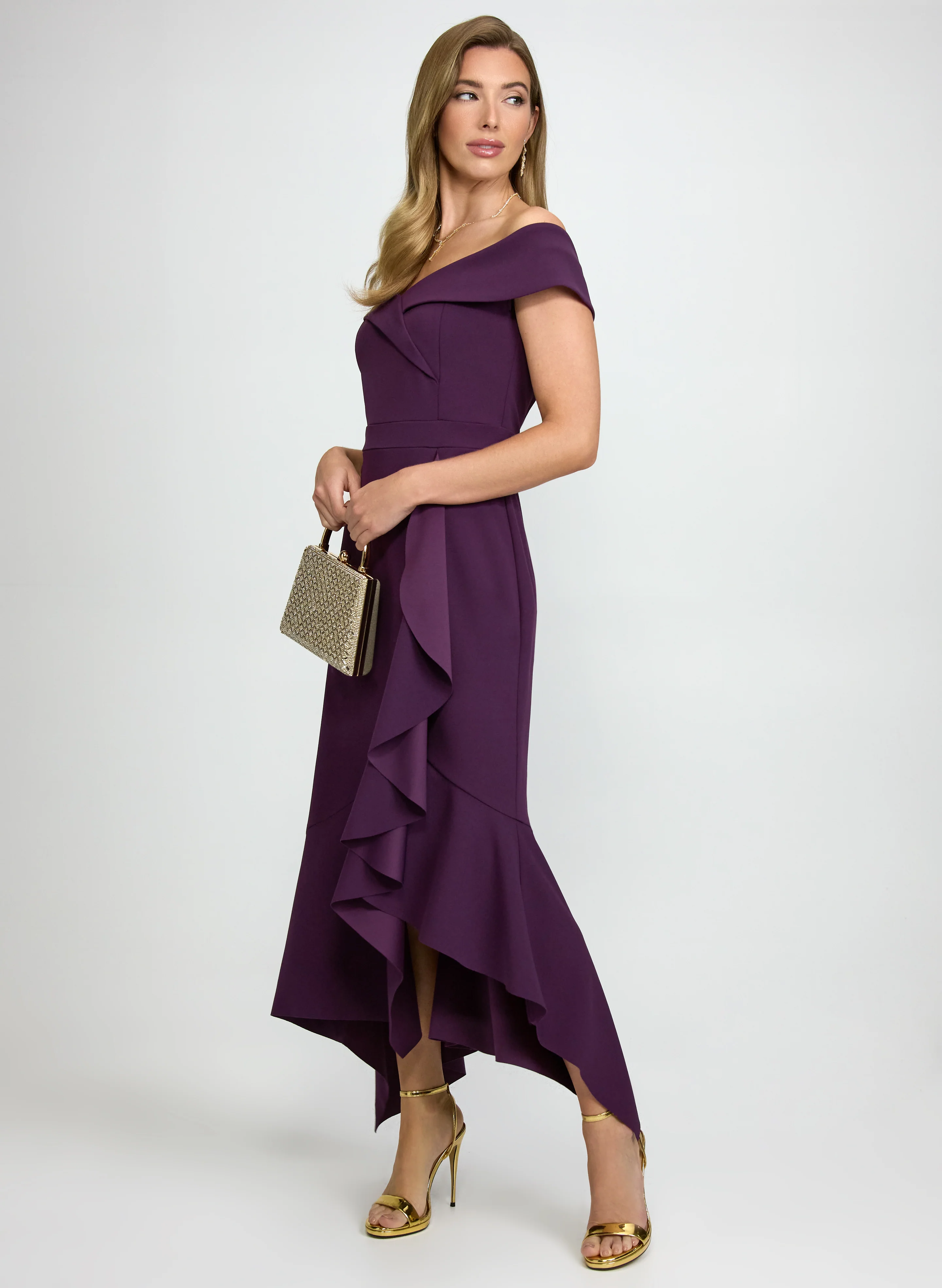 Off-The-Shoulder Ruffle Dress - Image 2