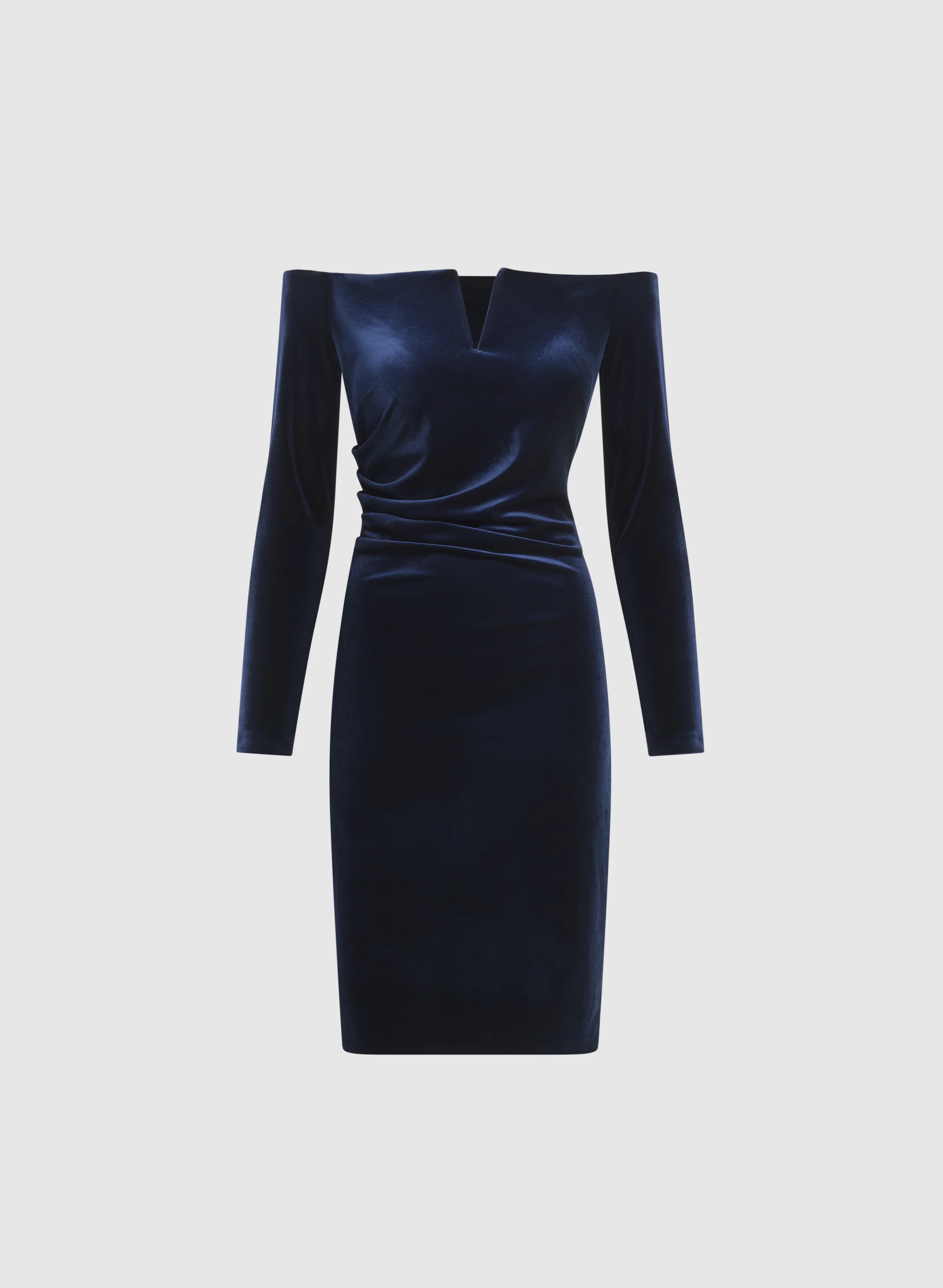 Off-the-Shoulder Velvet Dress - Image 7