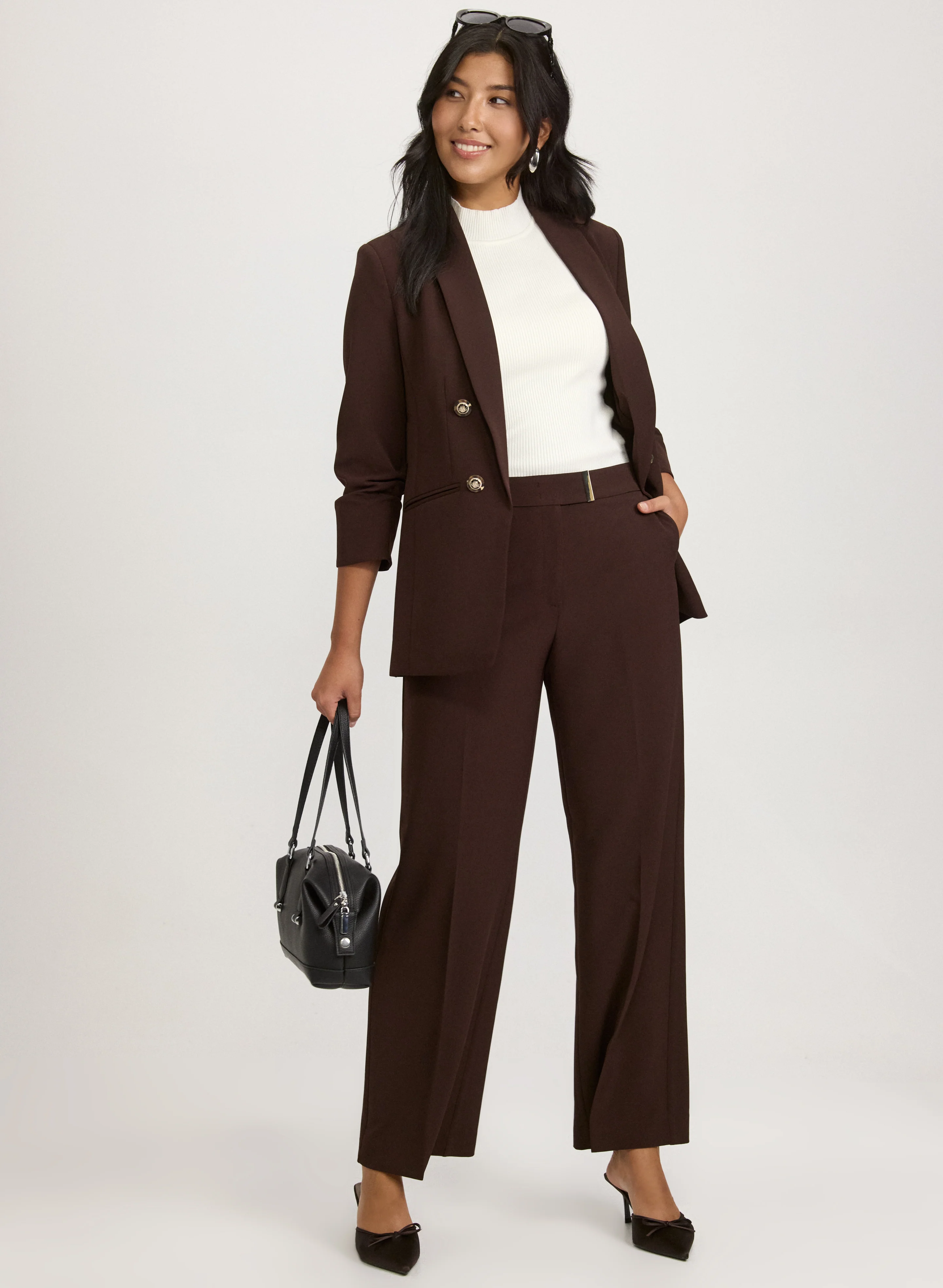 Olivia Bar Trim Wide-Leg Pants - Image 4