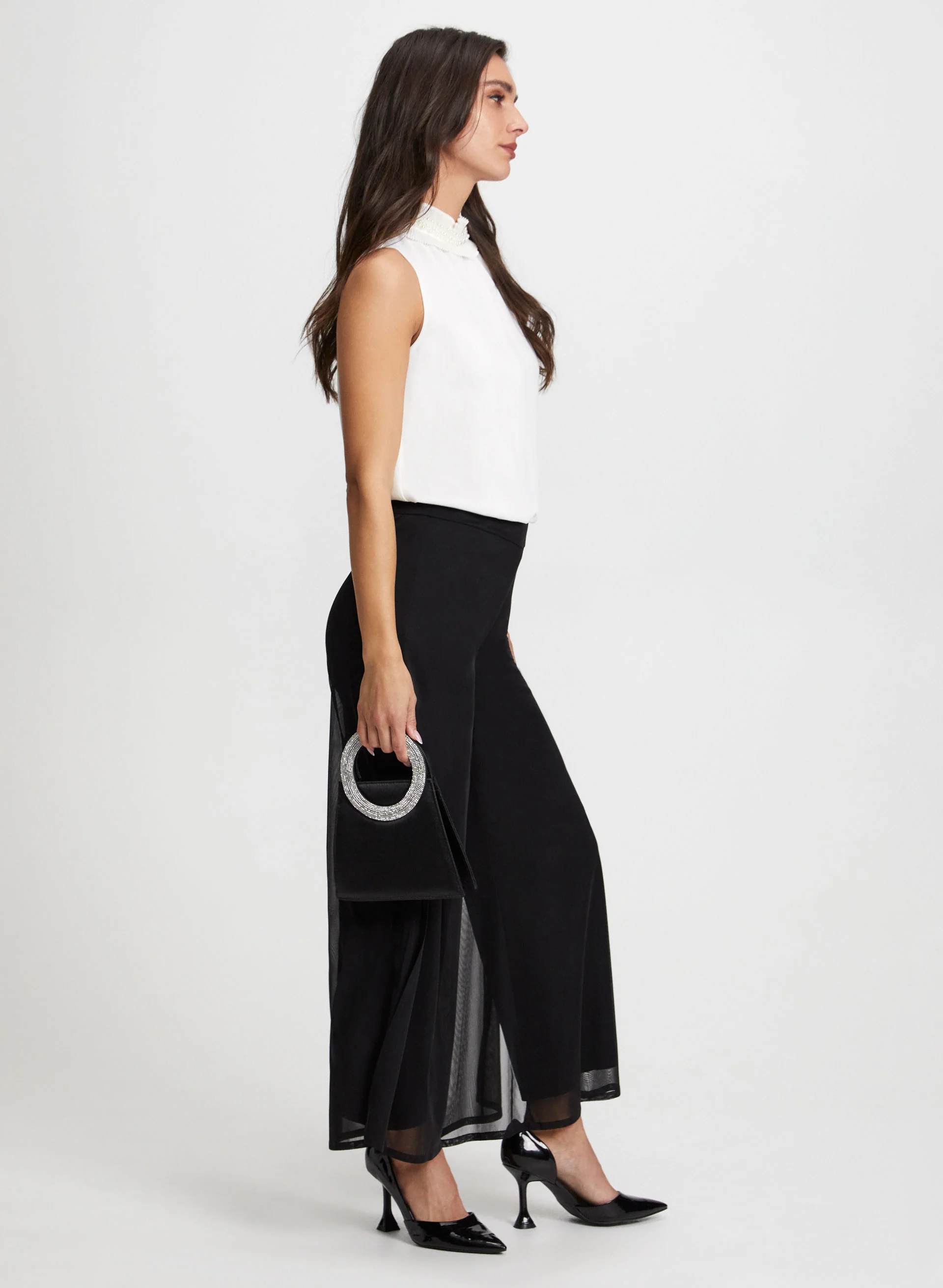 Olivia Chiffon Wide-Leg Pants - Image 4