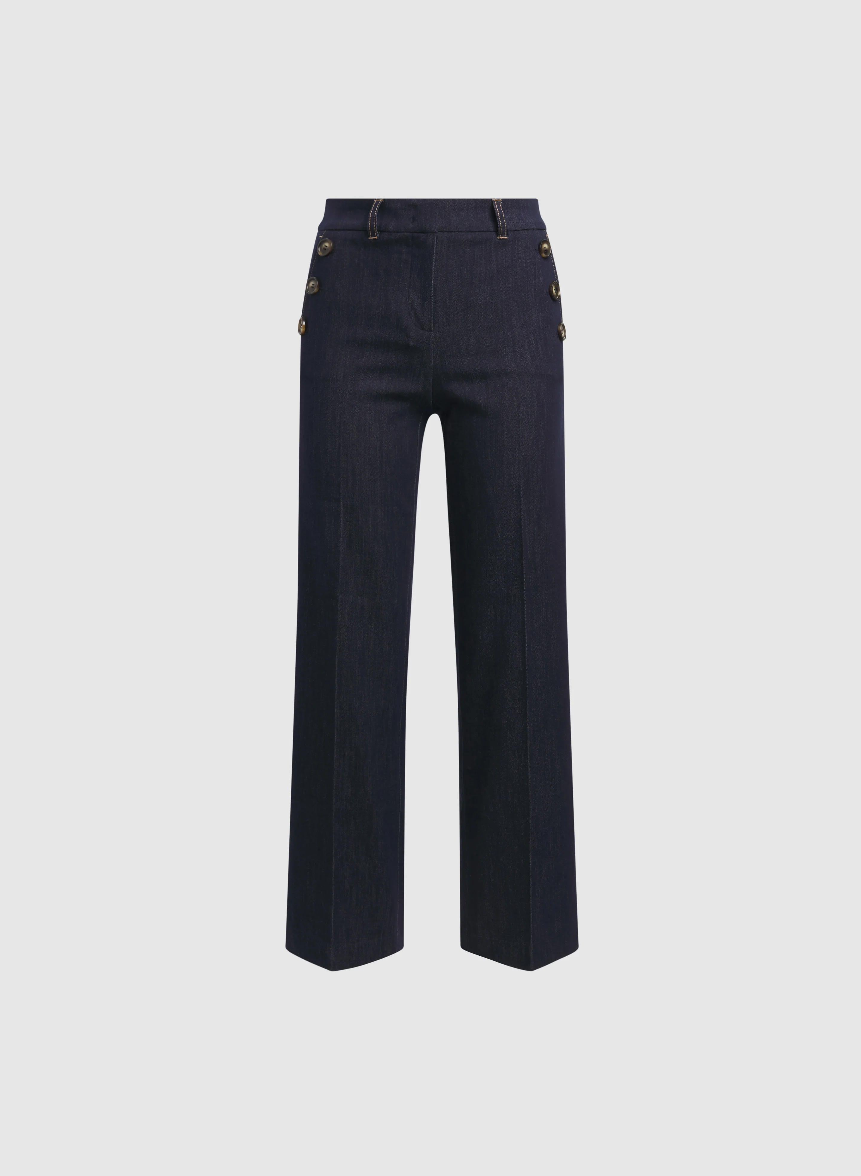 Olivia Denim Wide-Leg Pants - Image 7