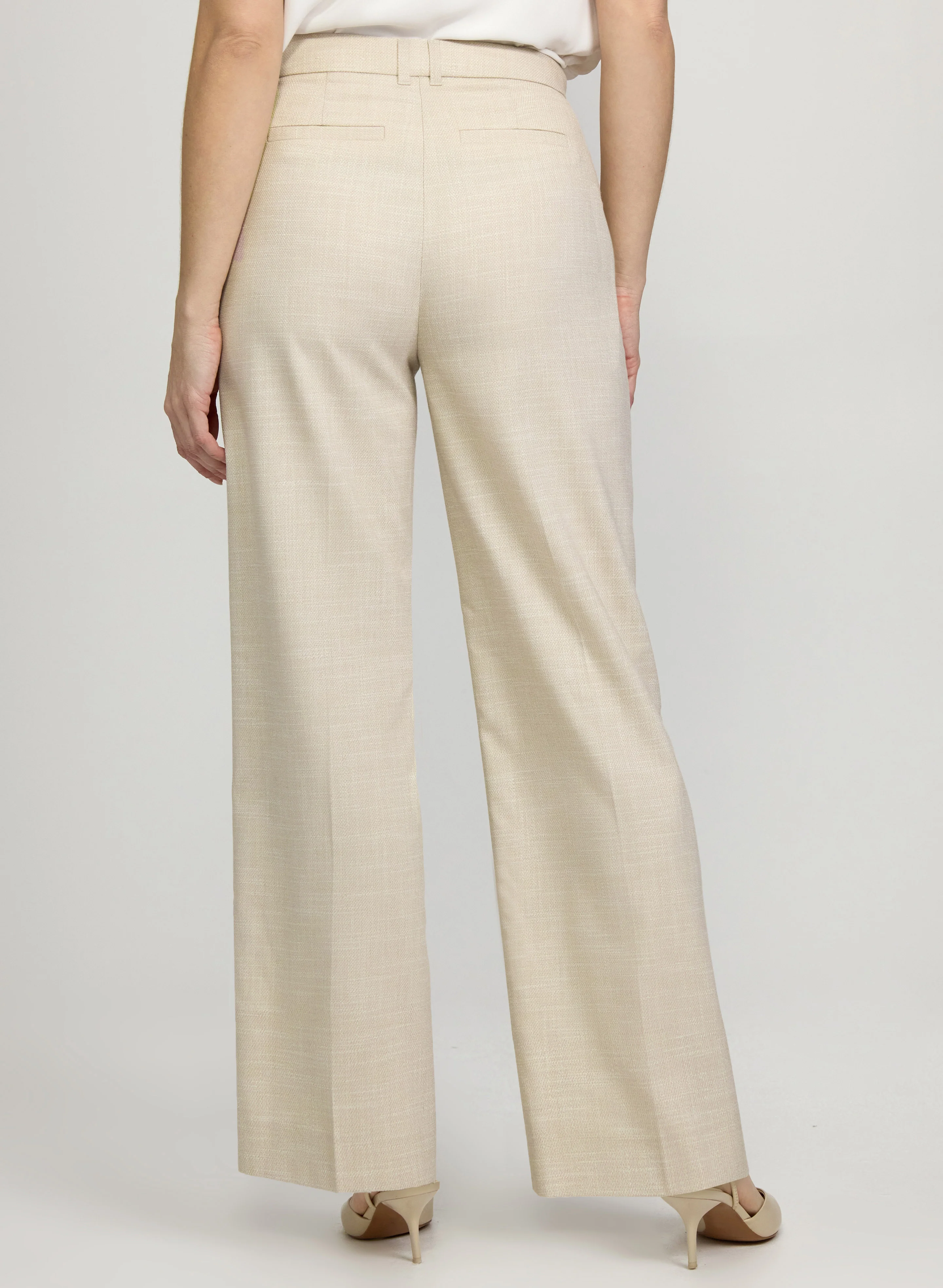 Olivia Heathered Wide-Leg Pants - Image 4