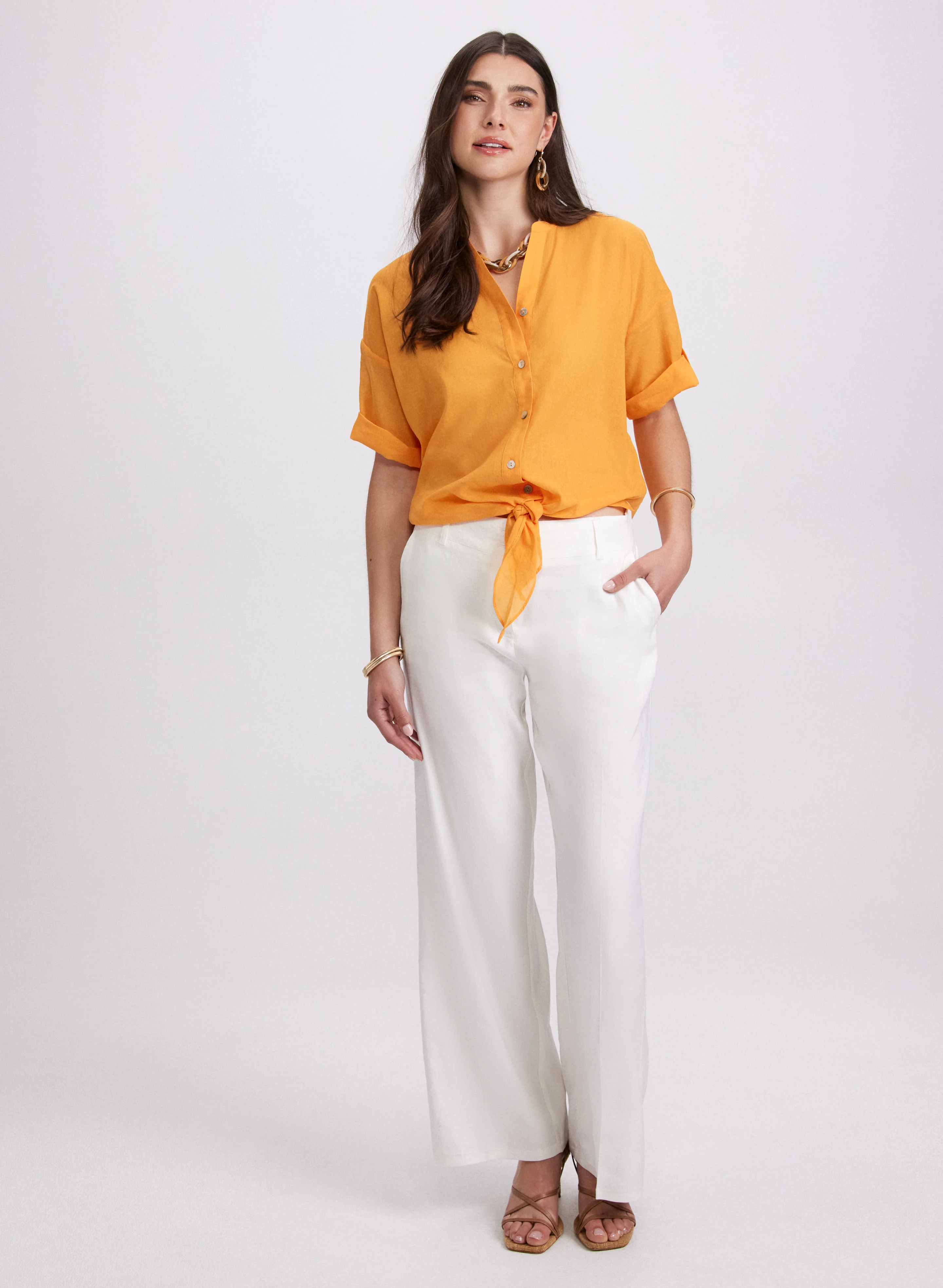 Olivia Linen-Blend Pants - Image 6