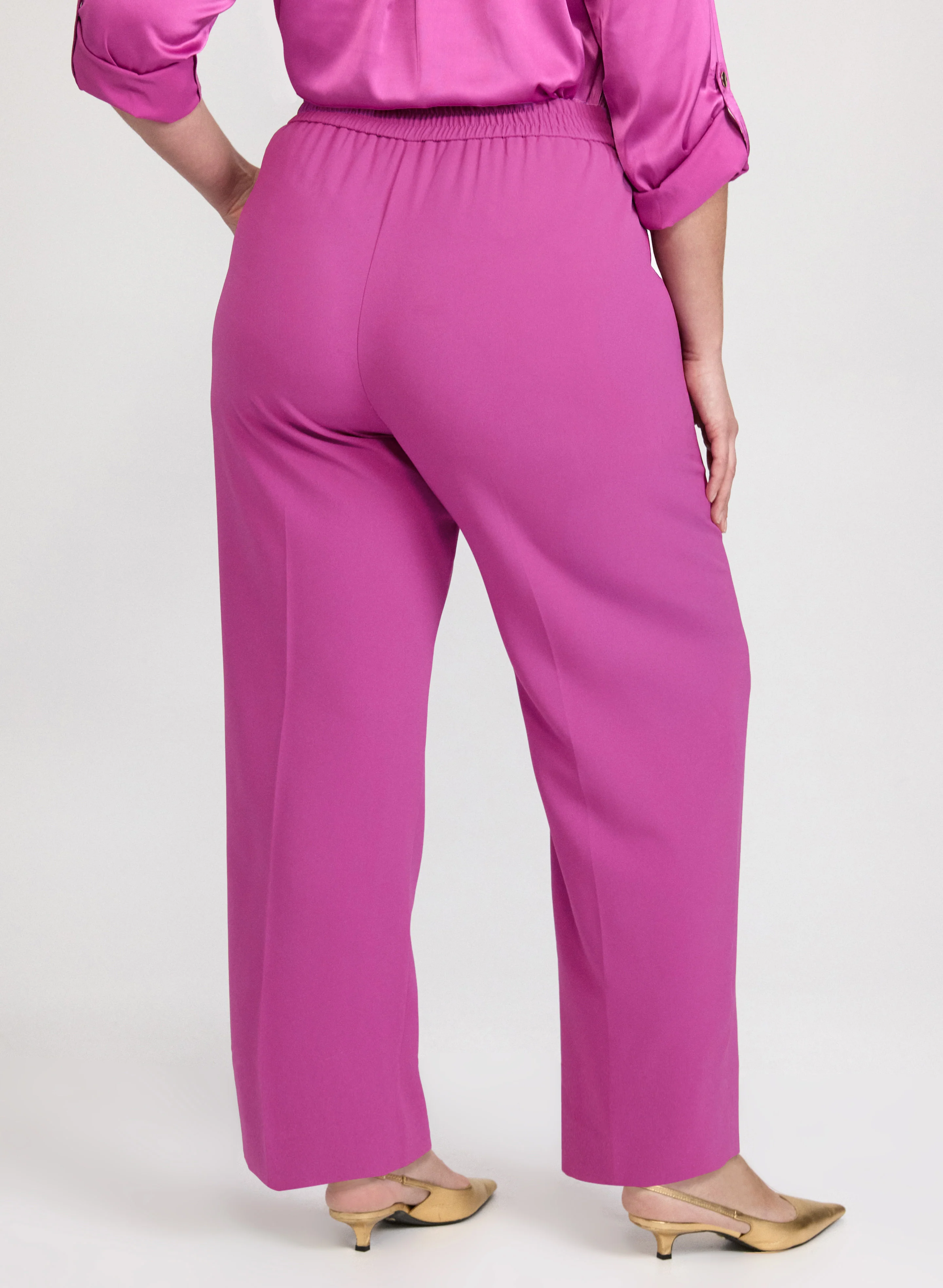 Olivia Twill Wide-Leg Pants - Image 2