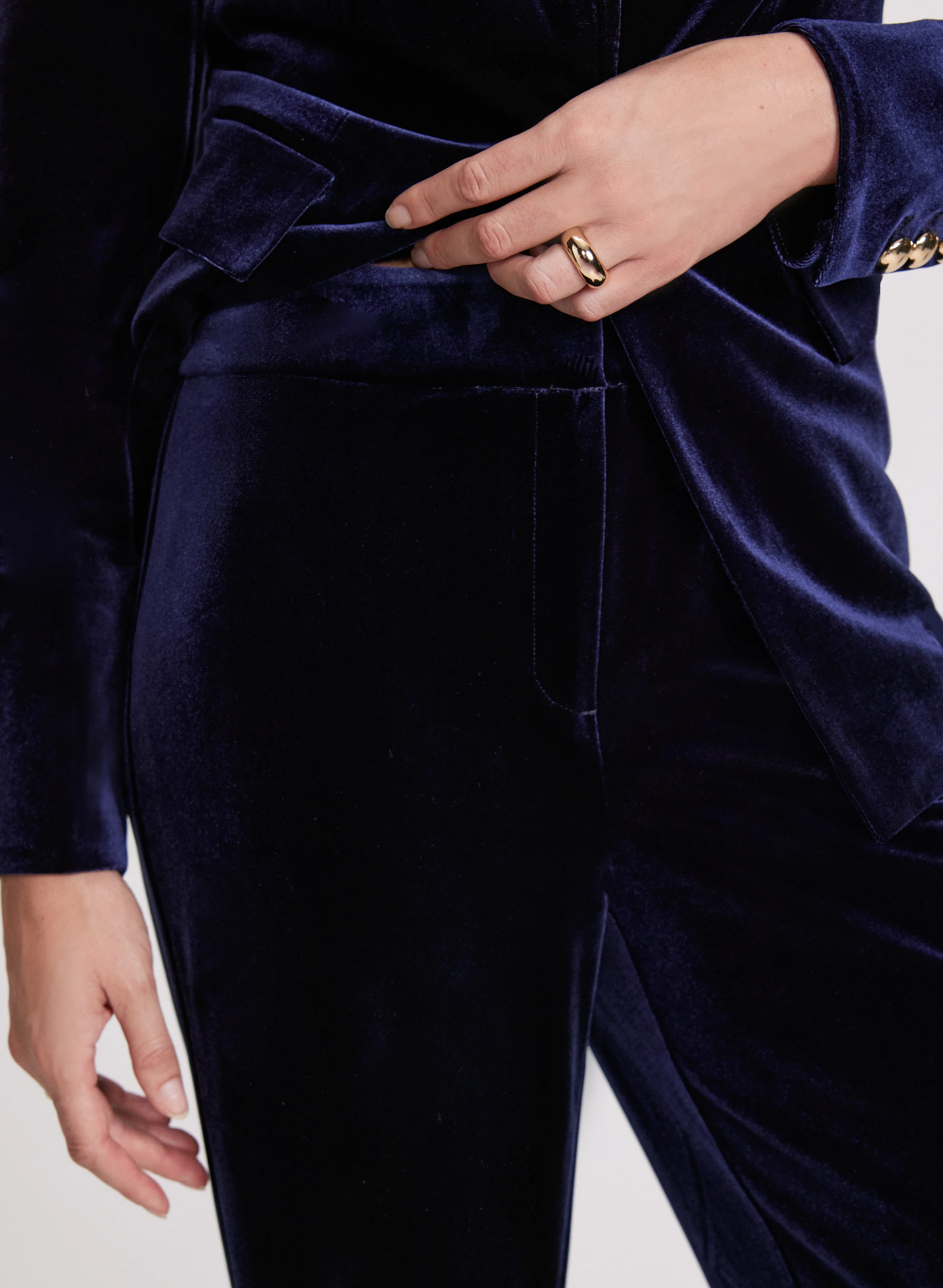 Olivia Velvet Wide Leg Pants - Regular - Image 6