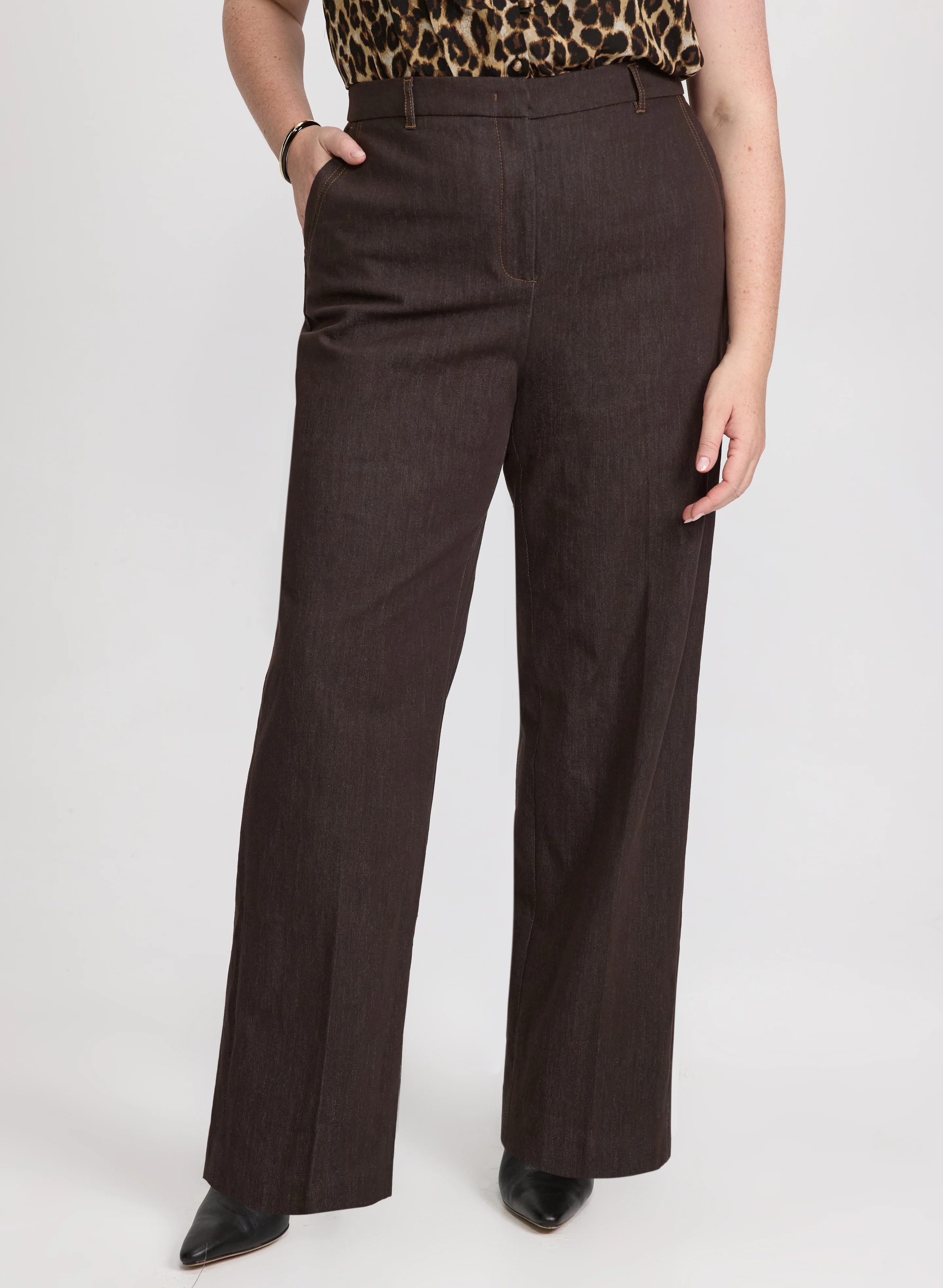Olivia Wide-Leg Denim Pants