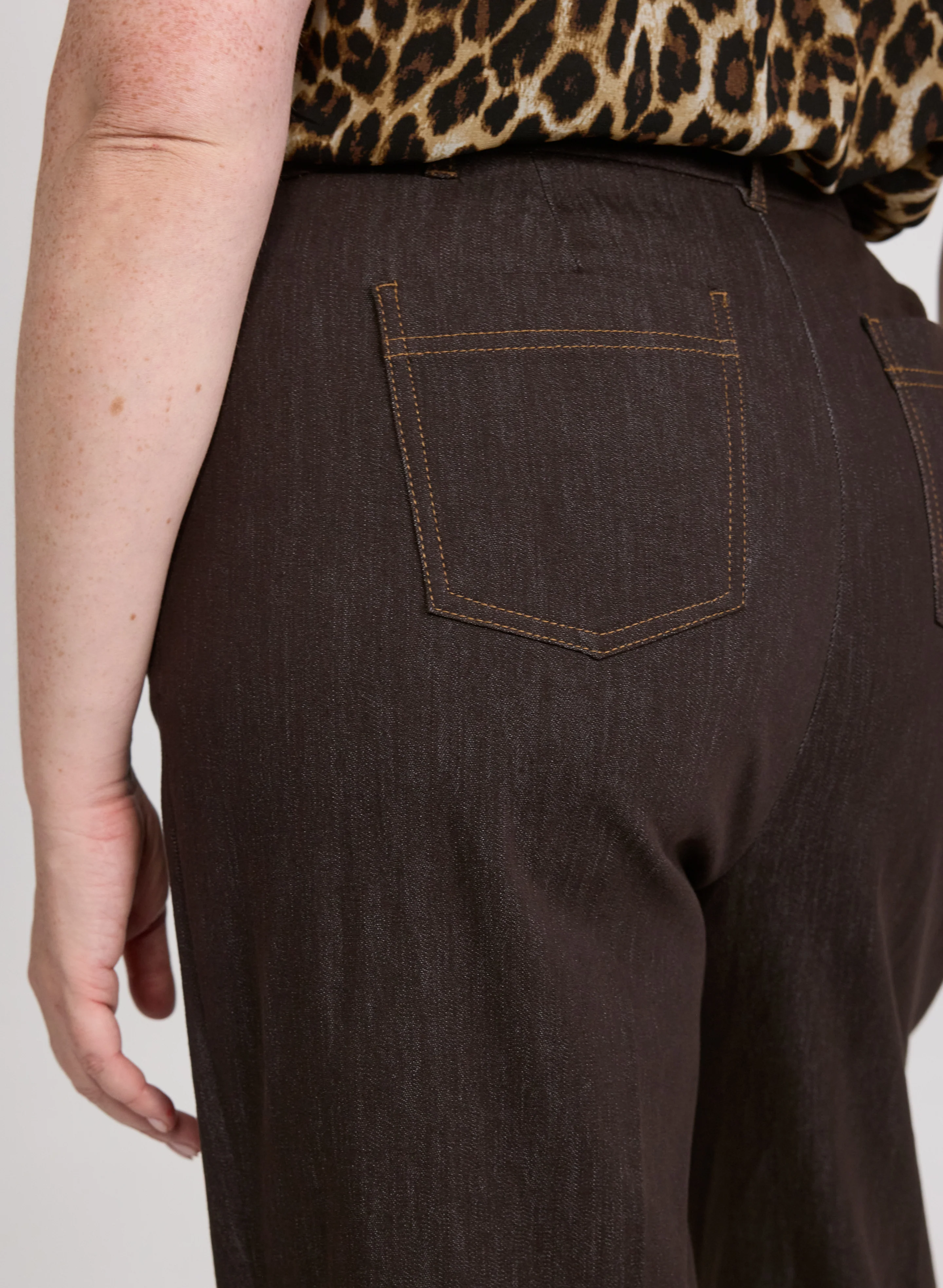 Olivia Wide-Leg Denim Pants - Image 4