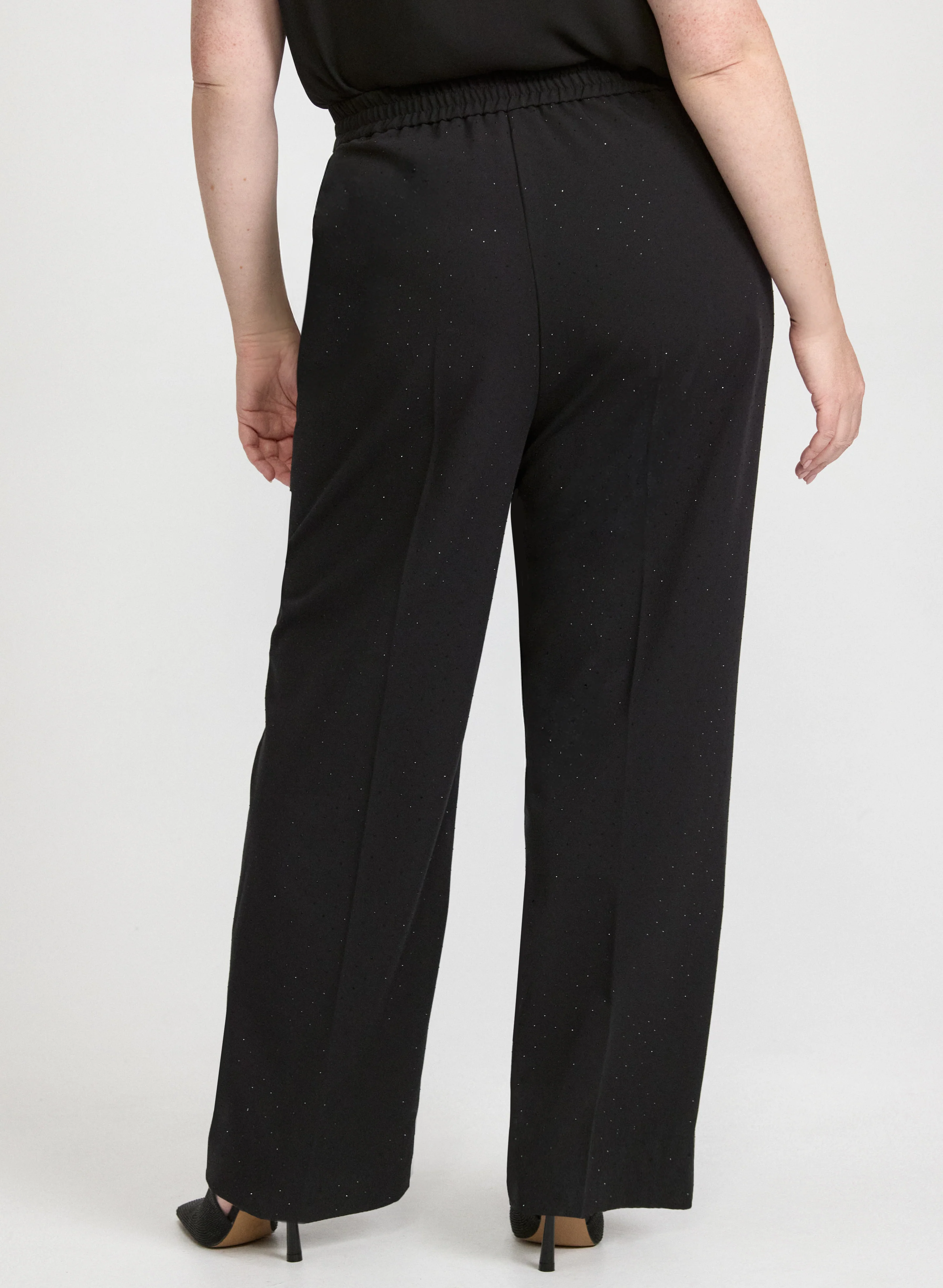 Olivia Wide-Leg Pants with Stud Details - Image 6