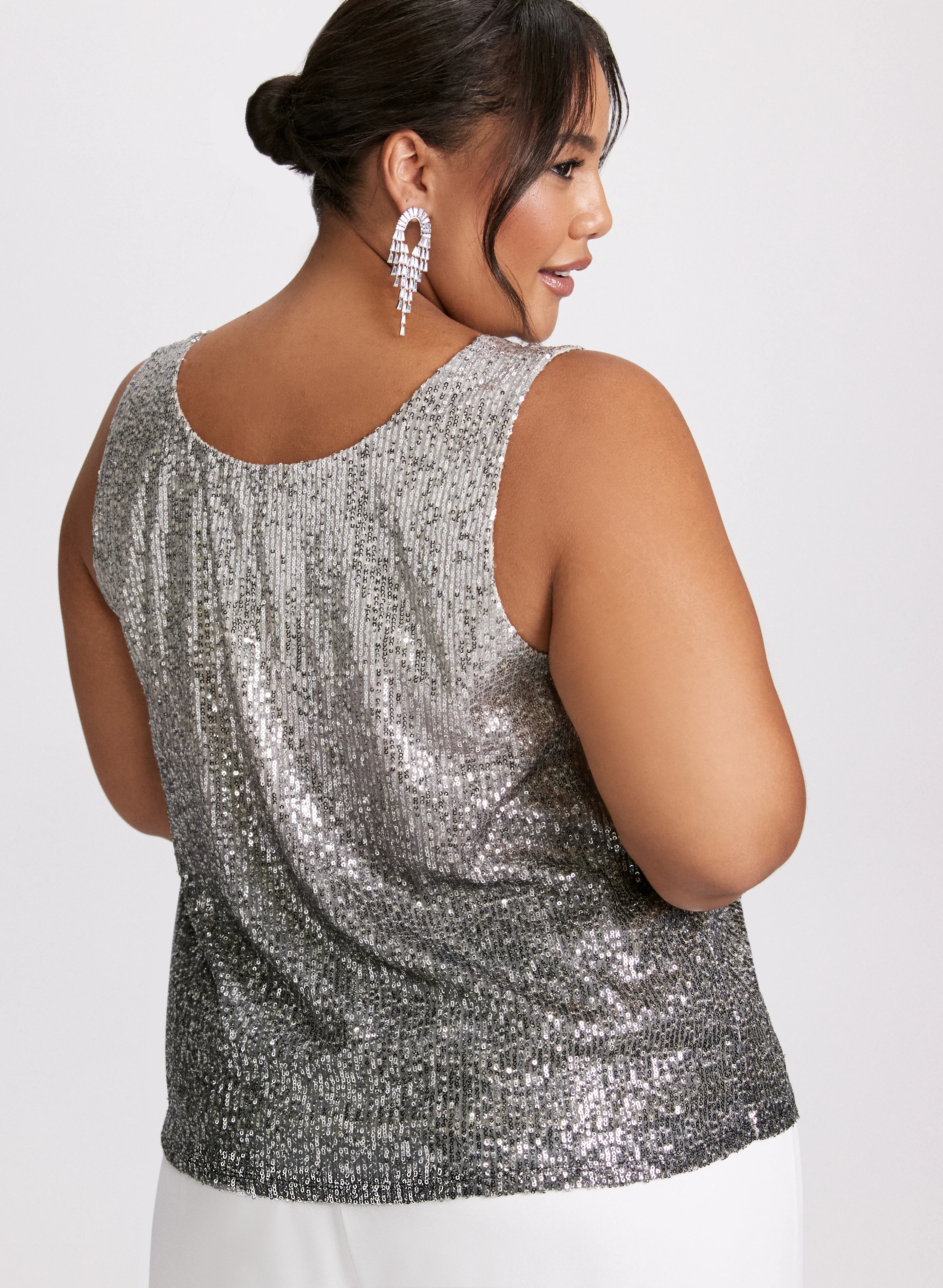 Ombré Sequin Tank Top - Image 4