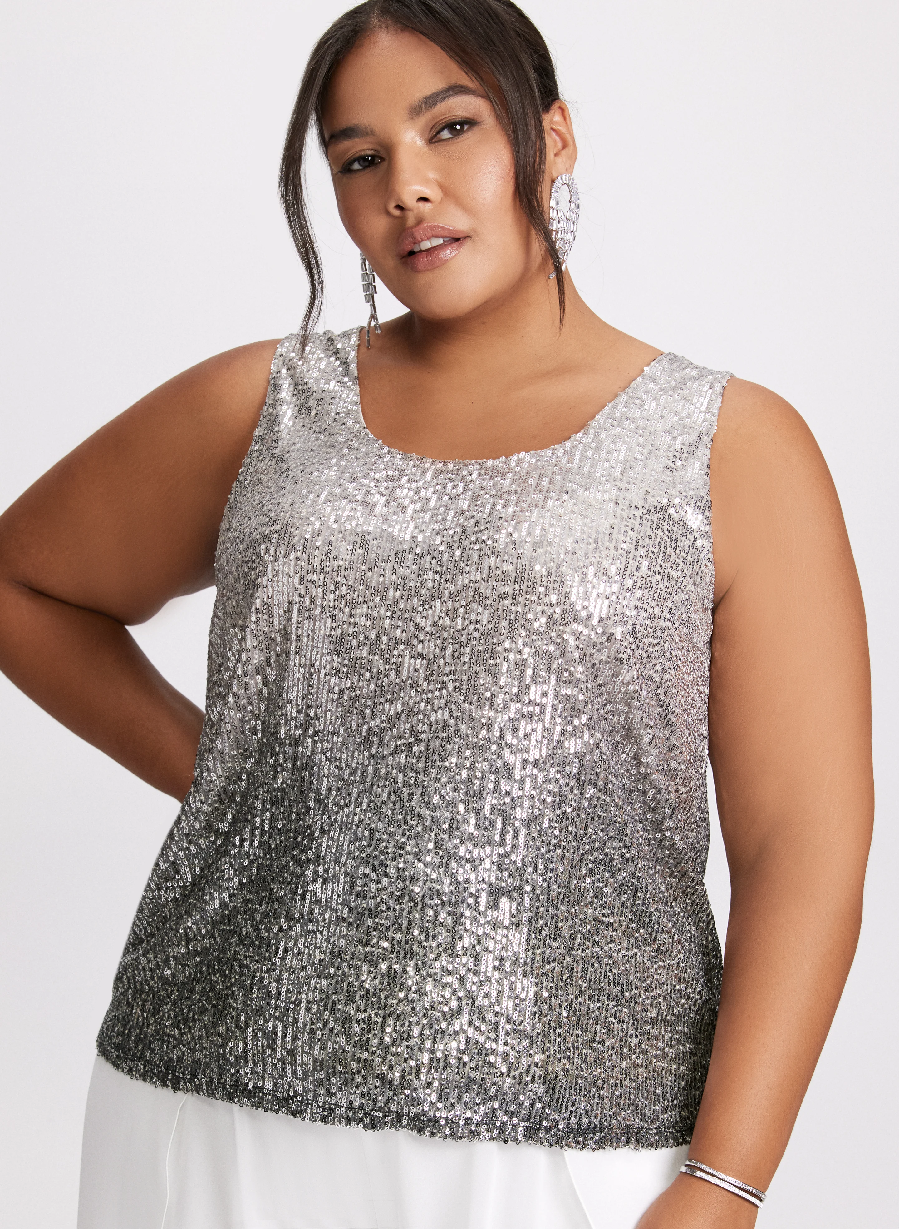 Ombré Sequin Tank Top - Image 5
