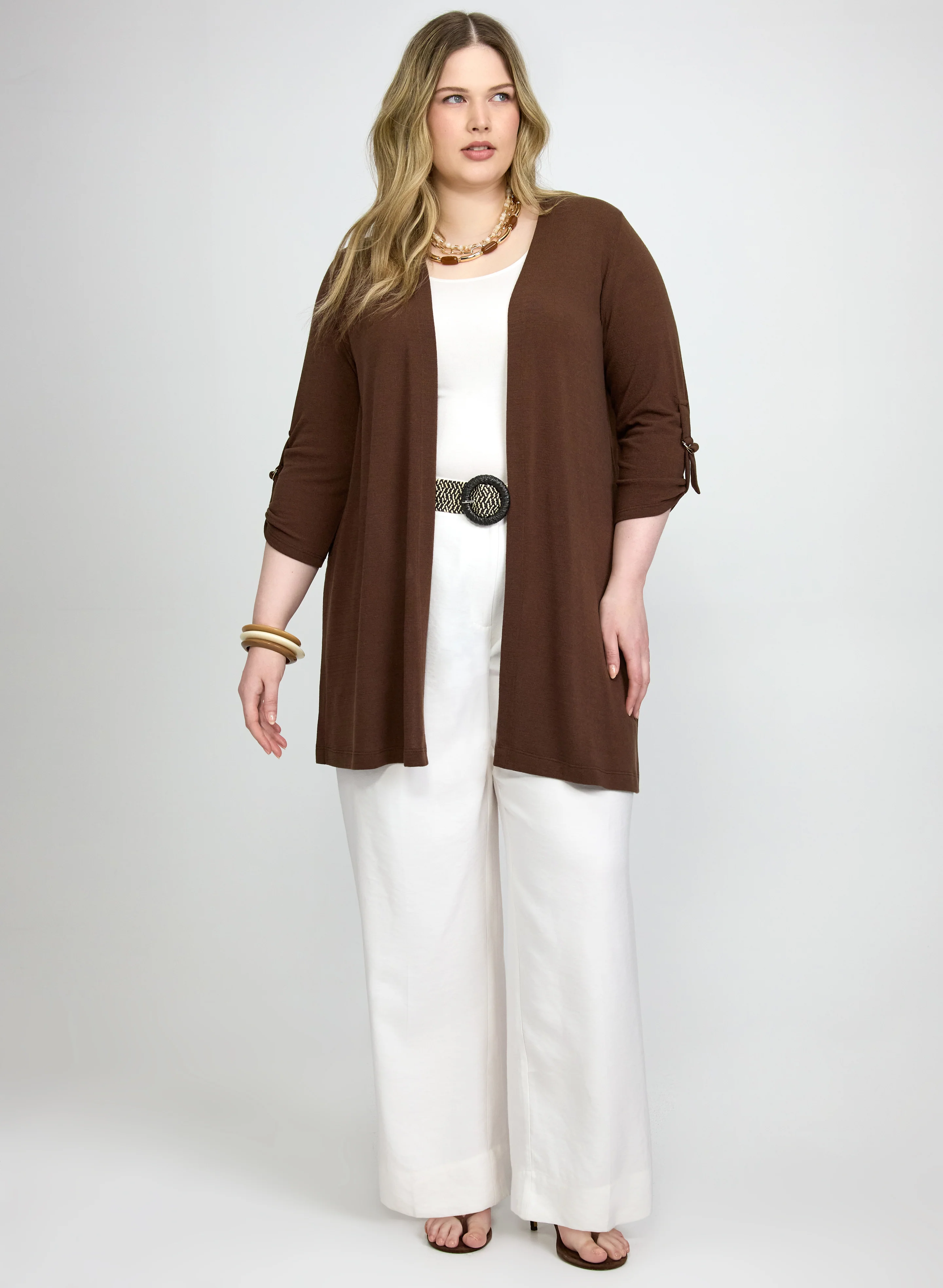 Open 3/4 Sleeve Top - Image 3