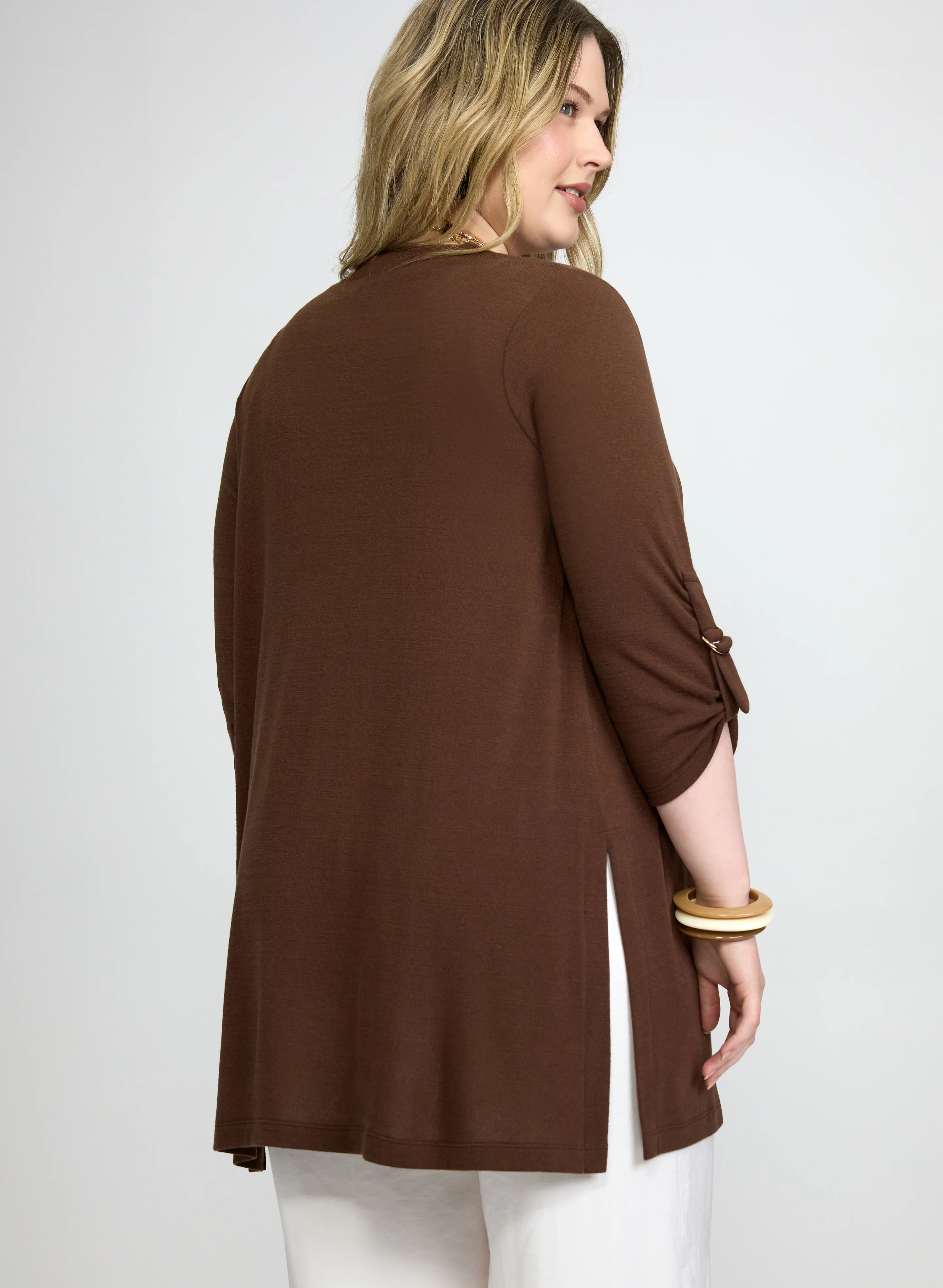 Open 3/4 Sleeve Top - Image 4