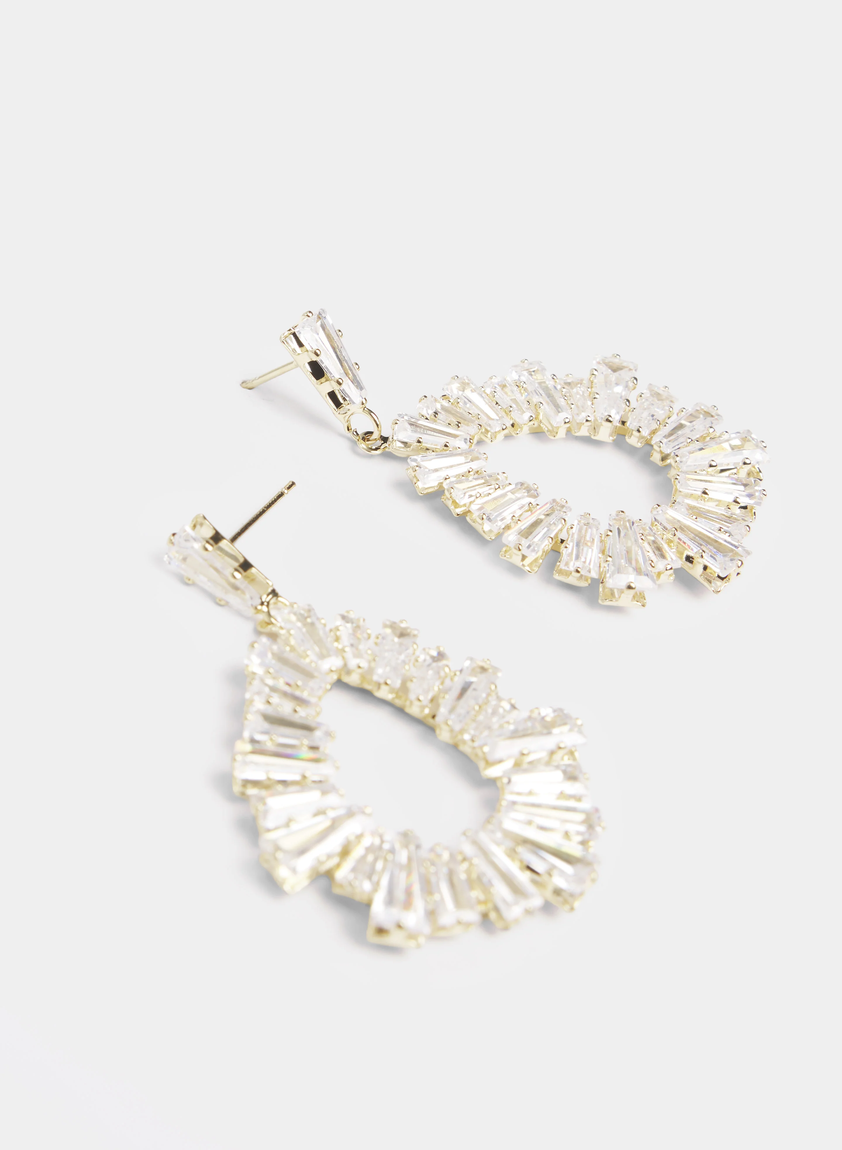 Open Baguette Earrings - Image 2