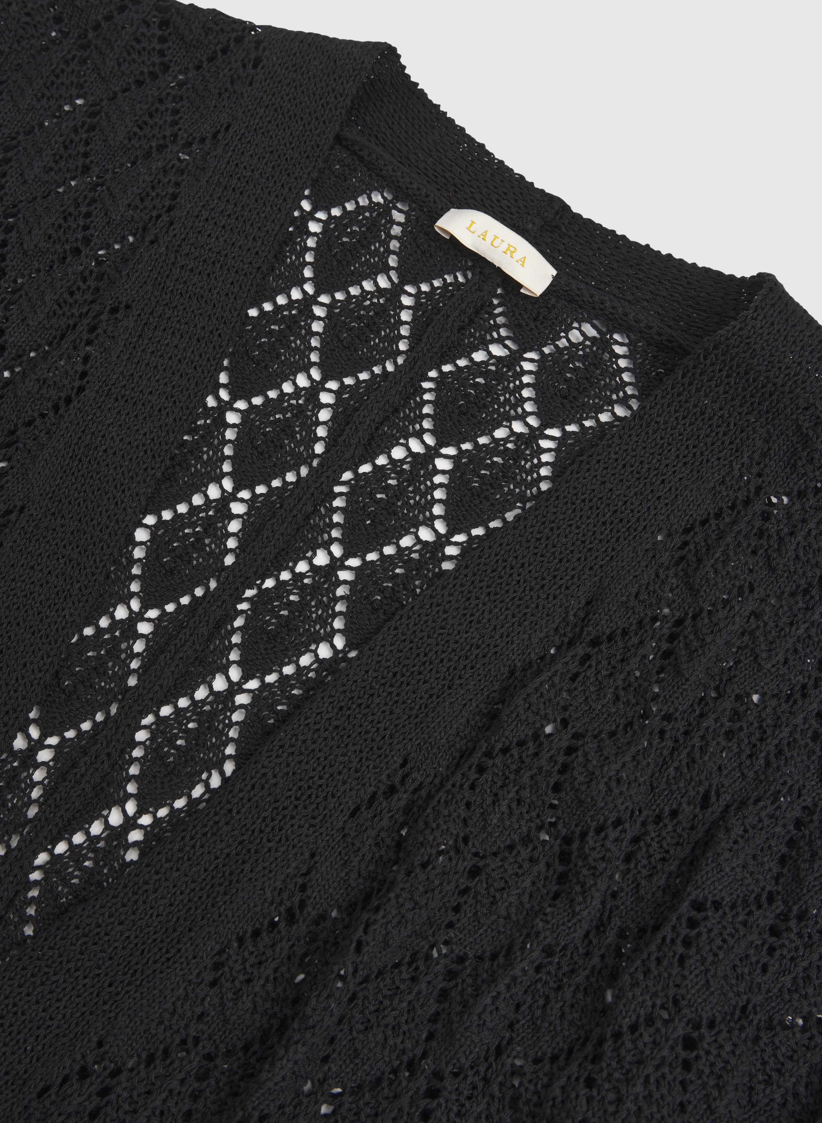 Open Knit Cardigan - Image 7