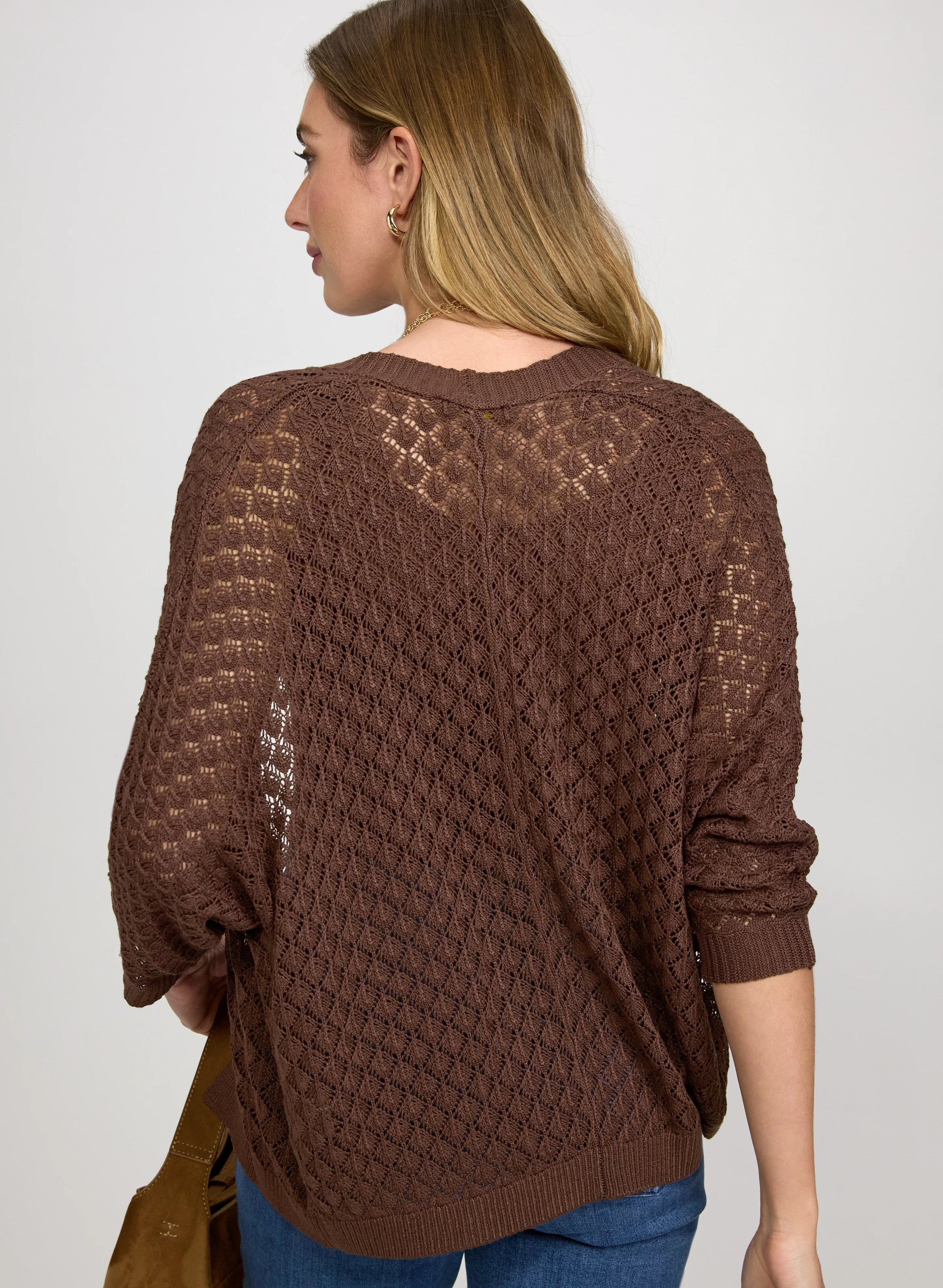 Open Knit Cardigan - Image 4