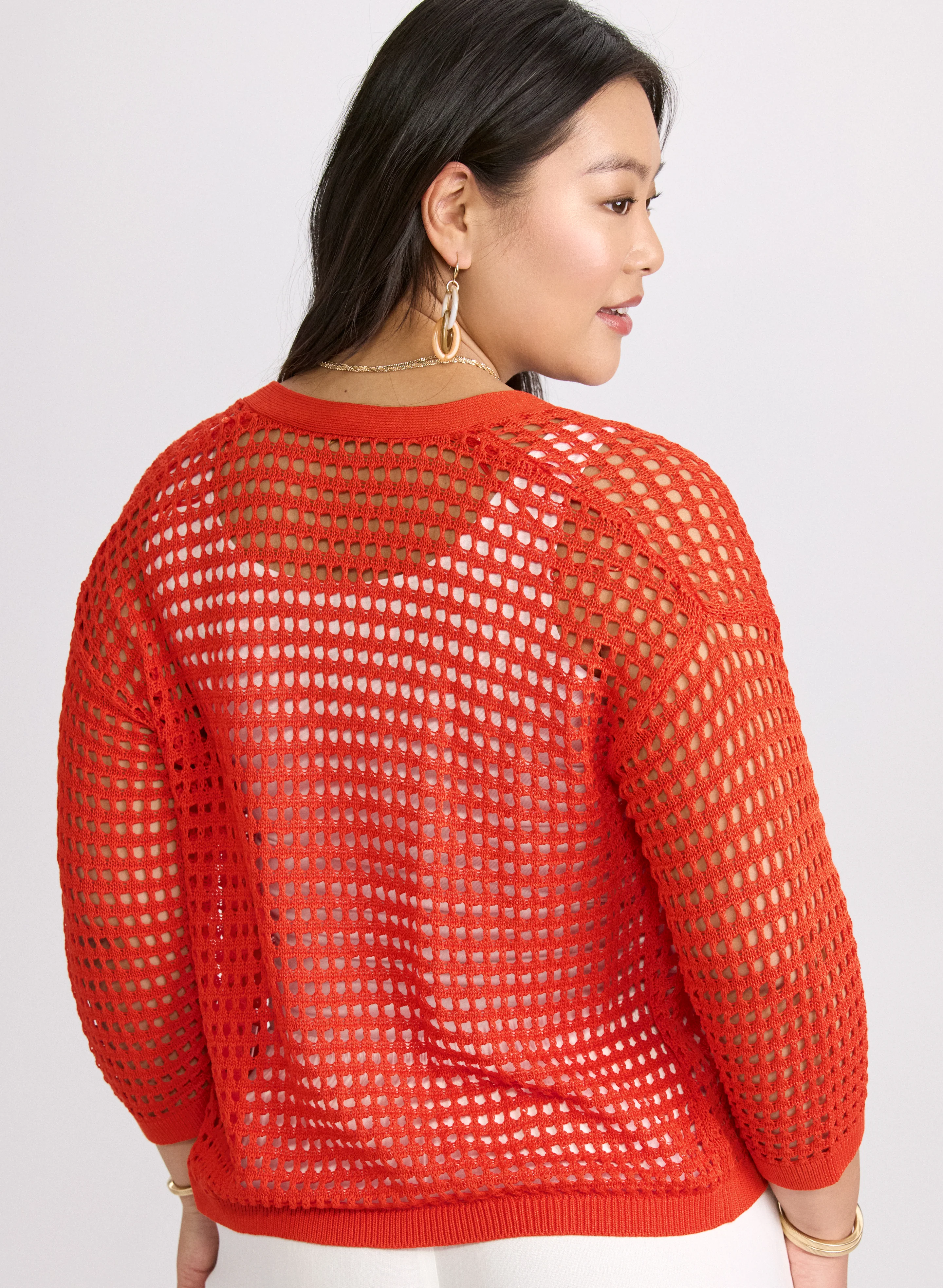 Open Knit Cardigan - Image 4