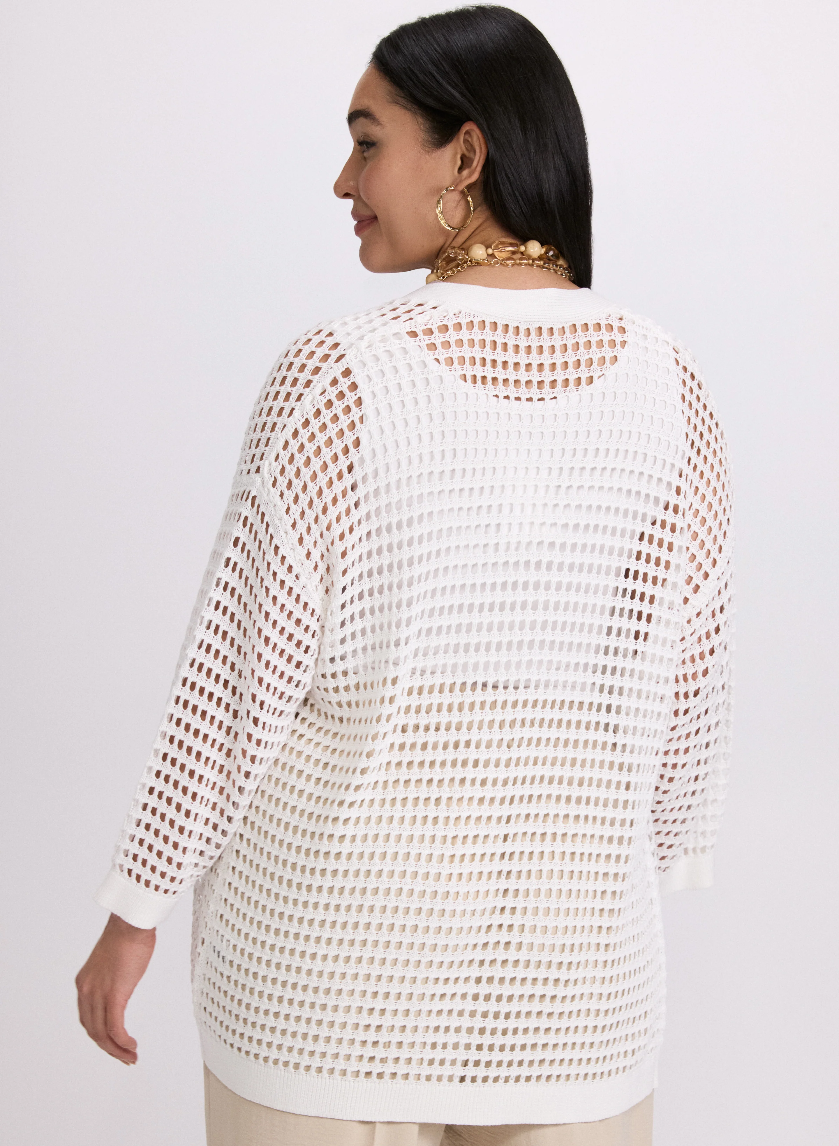 Open Knit Cardigan - Image 4