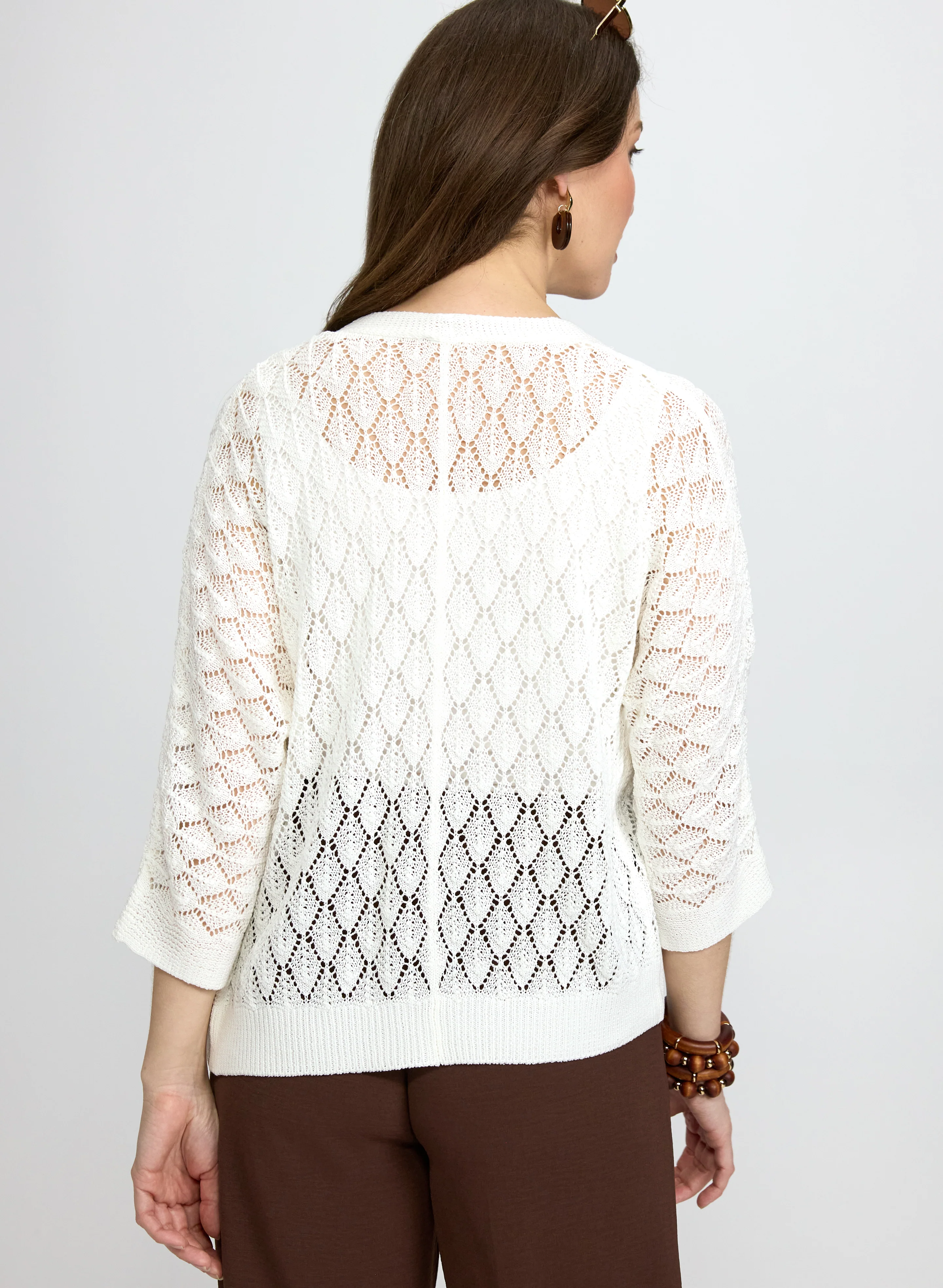 Open Knit Cardigan - Image 3