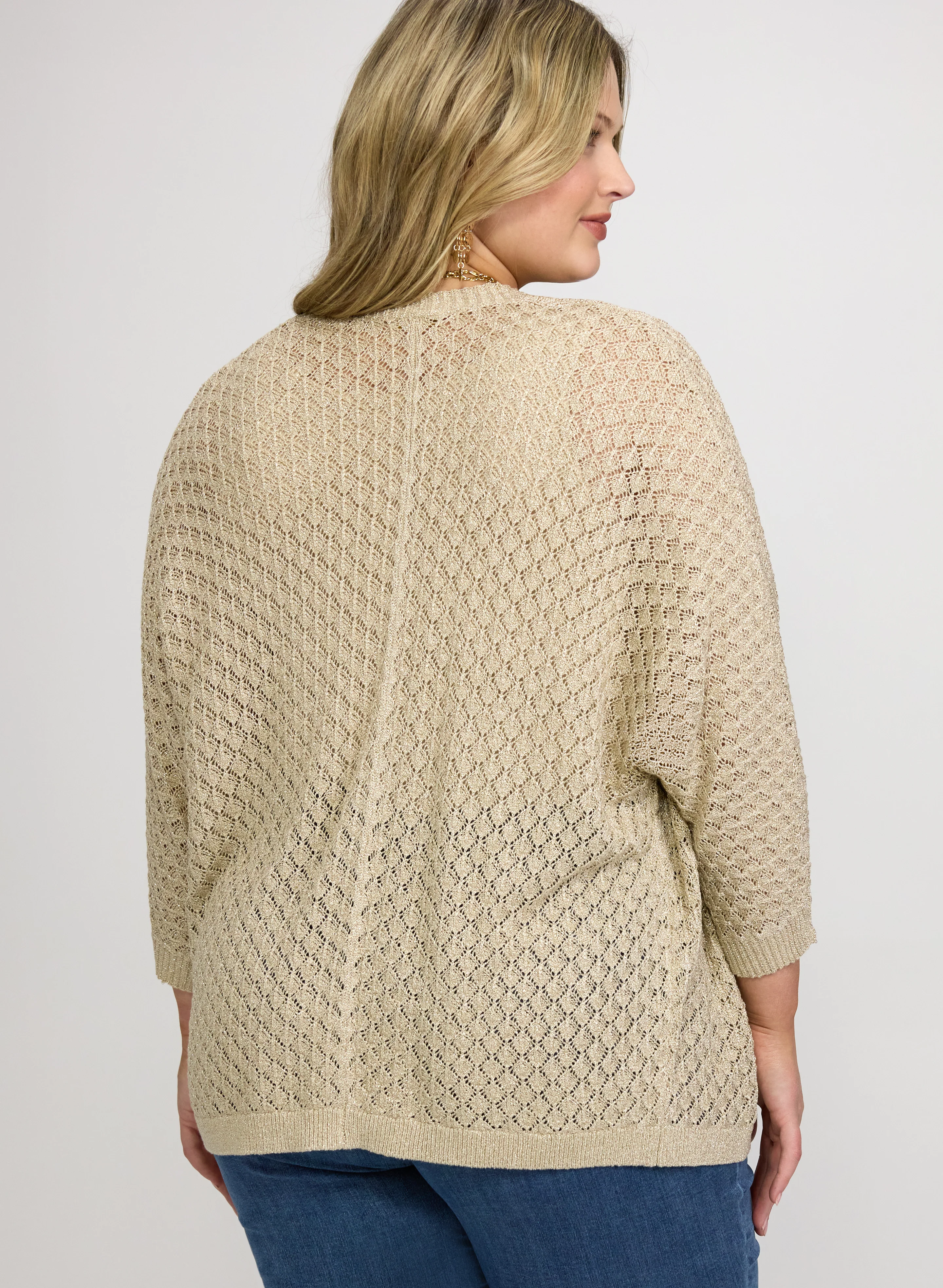 Open Knit Cardigan - Image 4