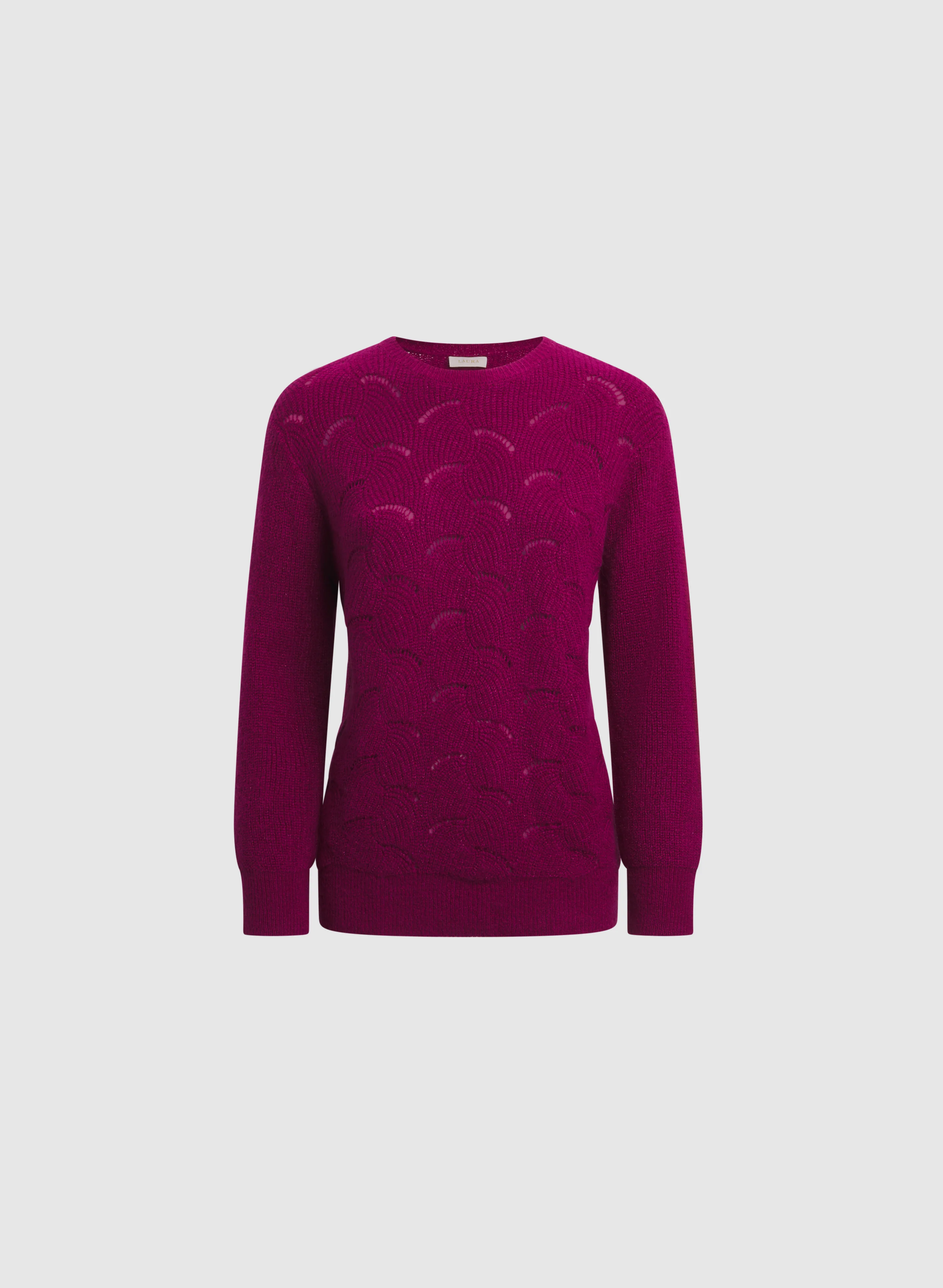 Open Knit Metallic Sweater - Image 11
