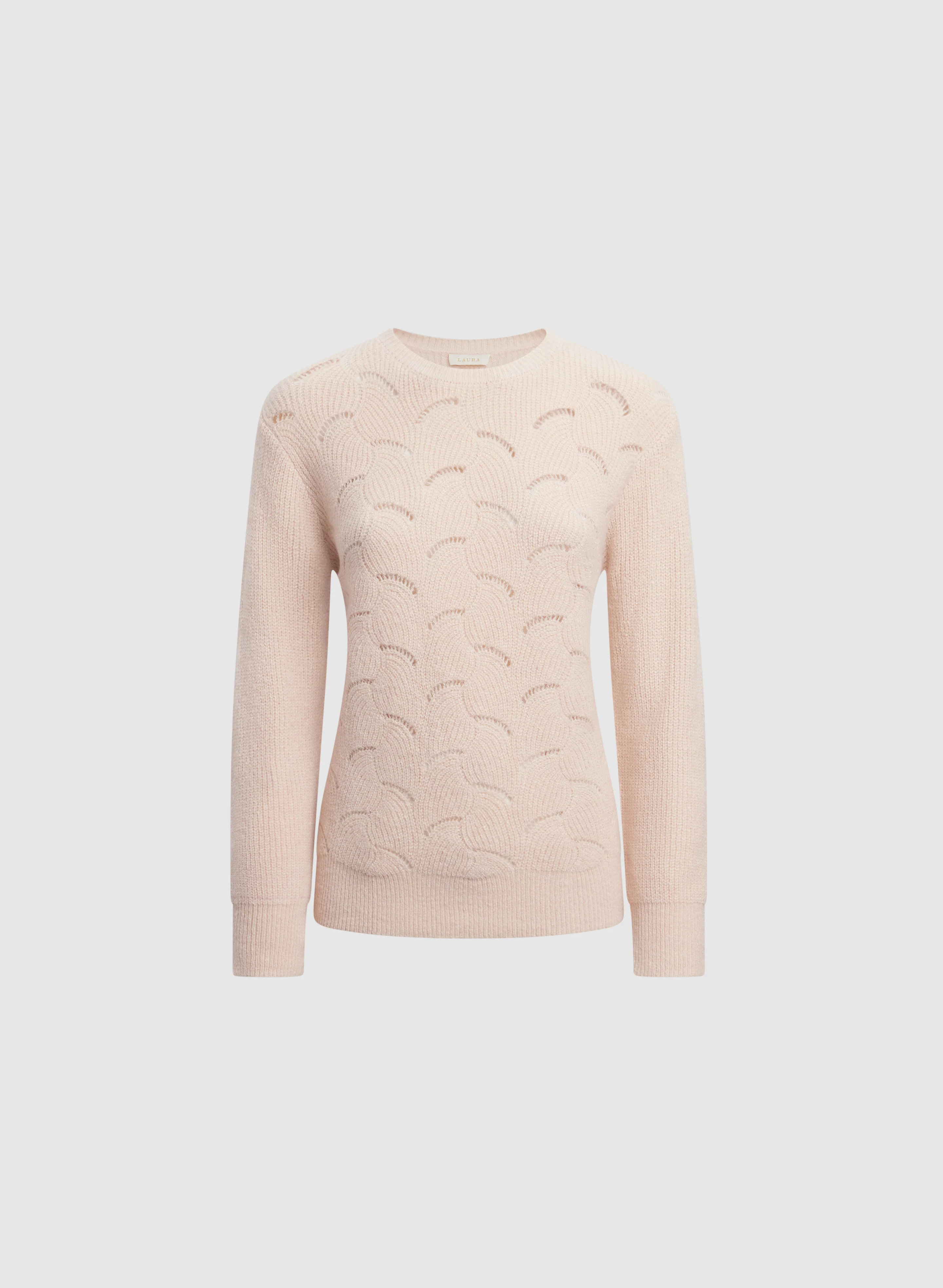 Open Knit Metallic Sweater - Image 6