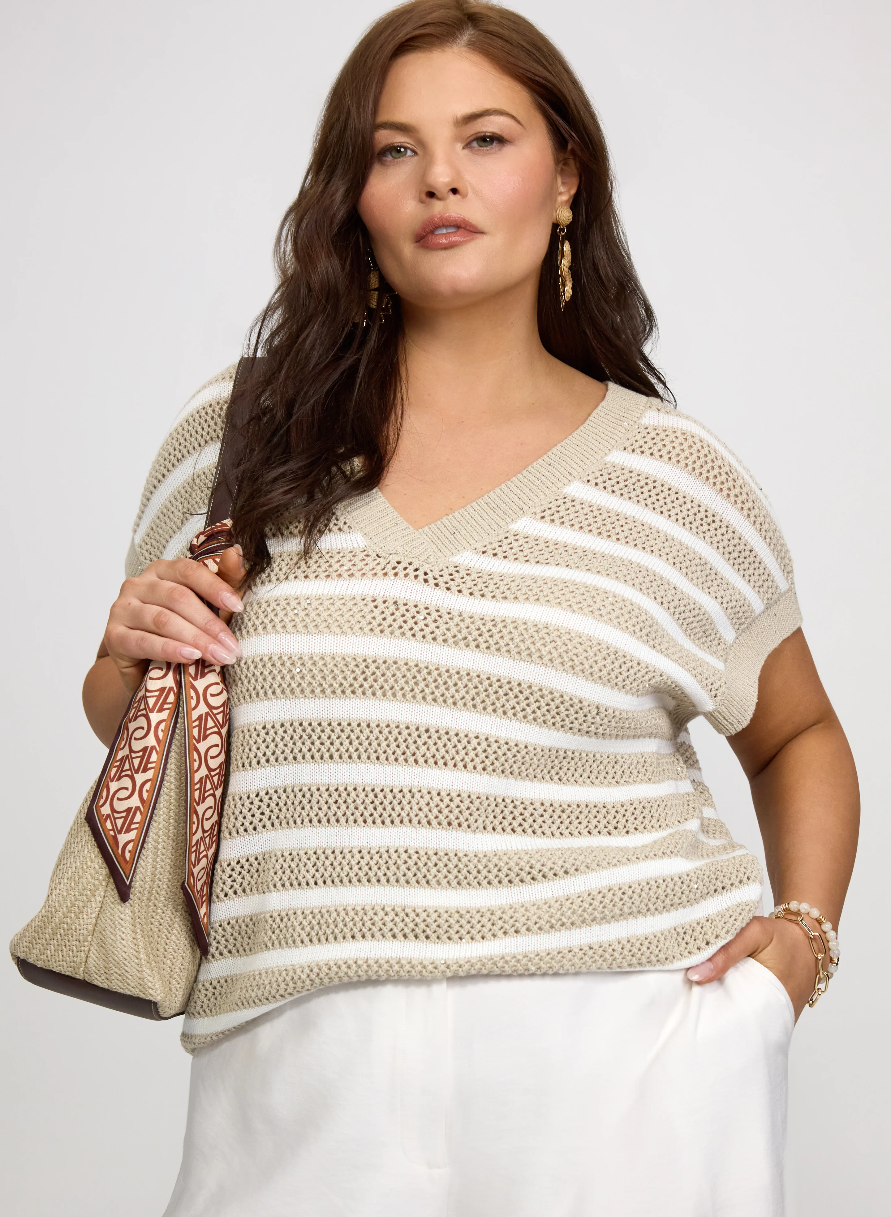 Open Knit Pullover