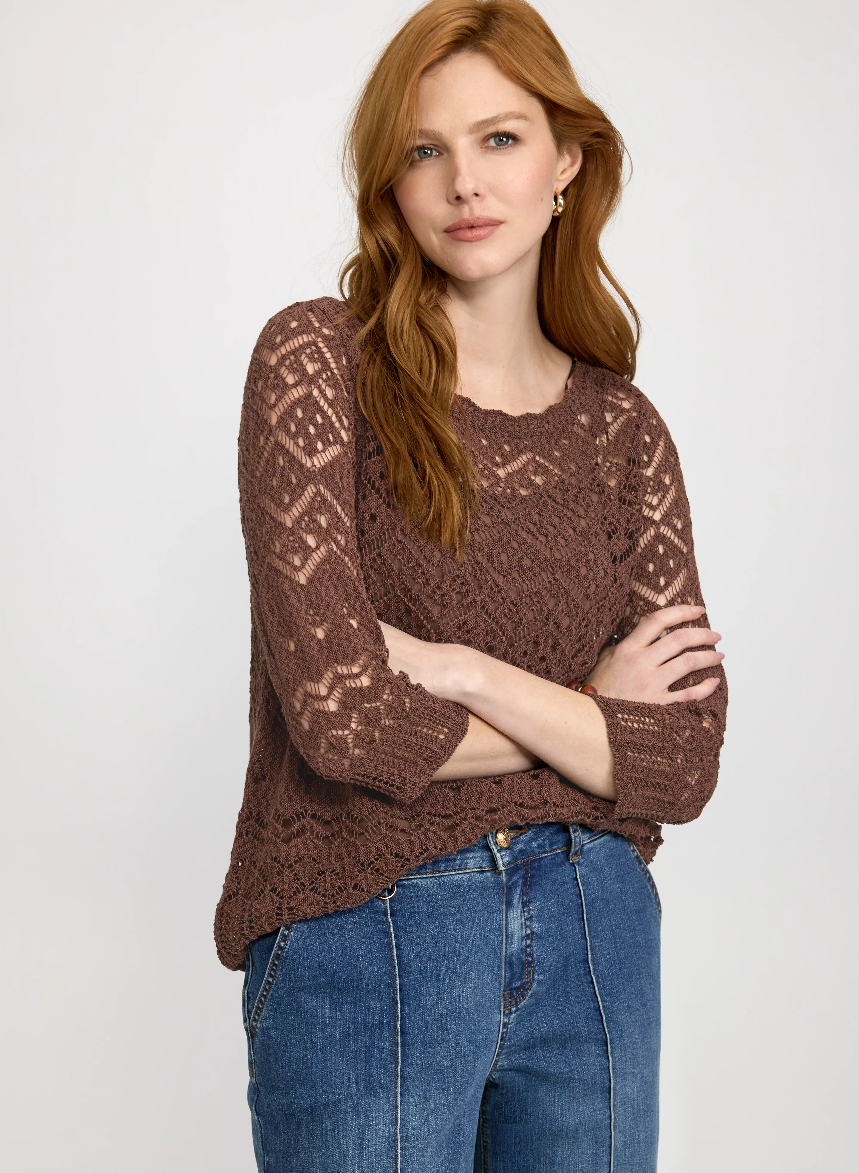 Open Knit Sweater