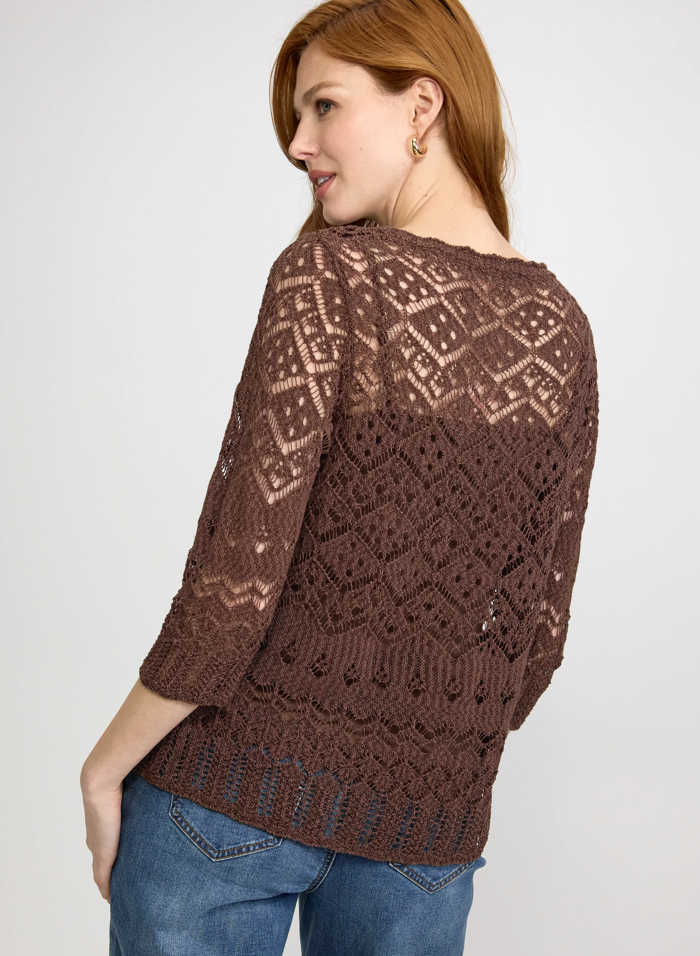 Open Knit Sweater - Image 4