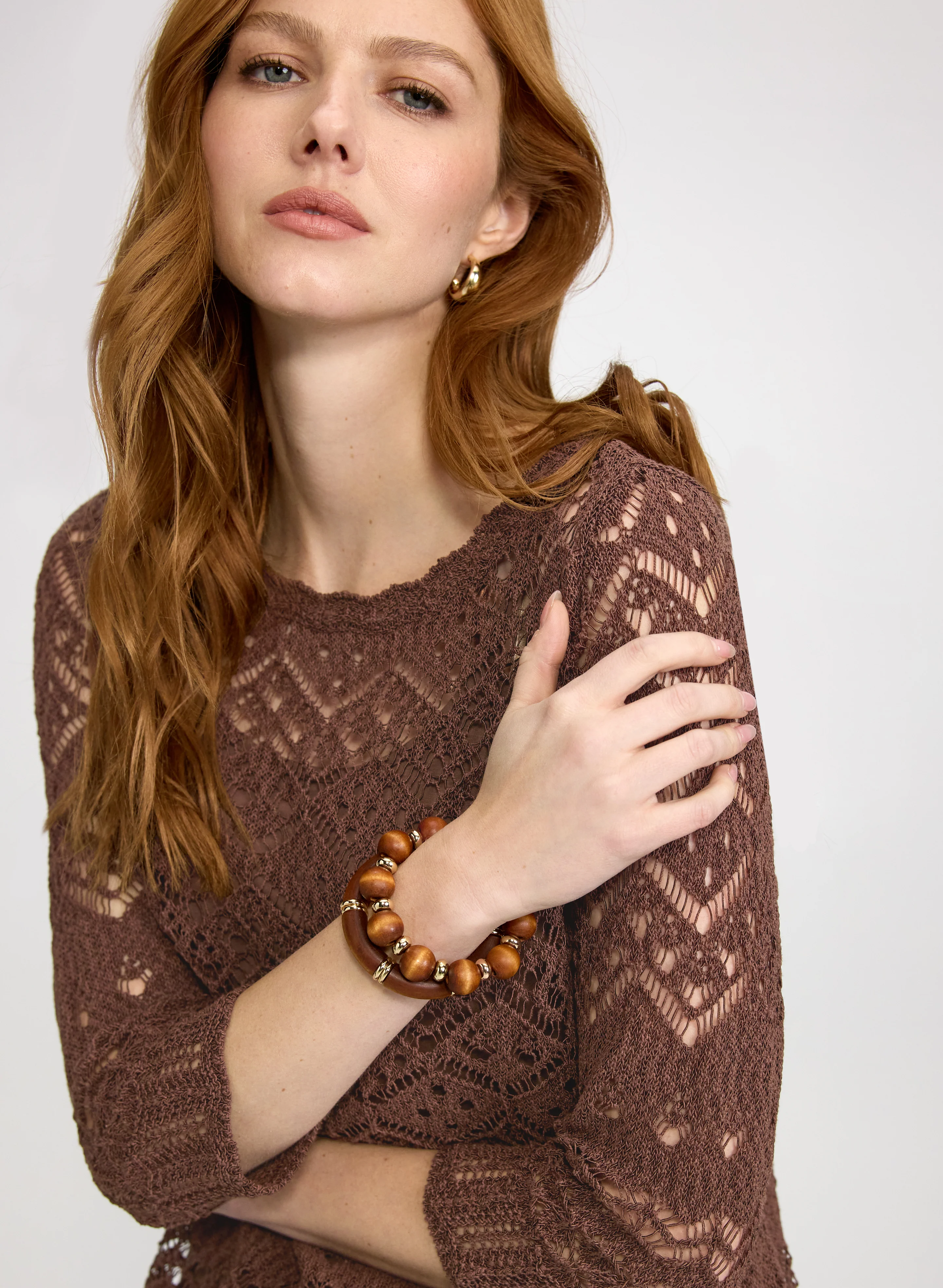 Open Knit Sweater - Image 5