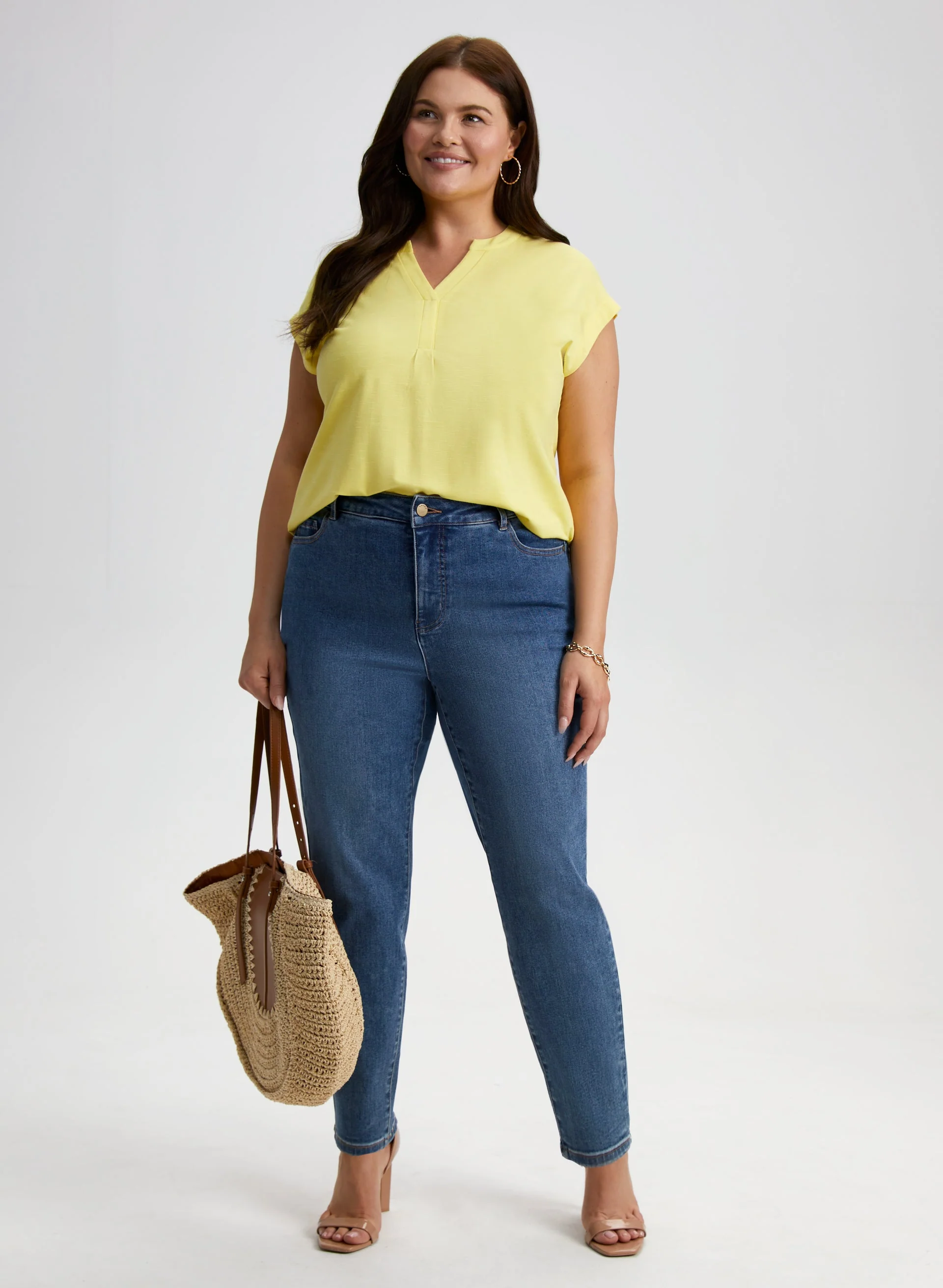 Open V-Neck Tee - Image 3