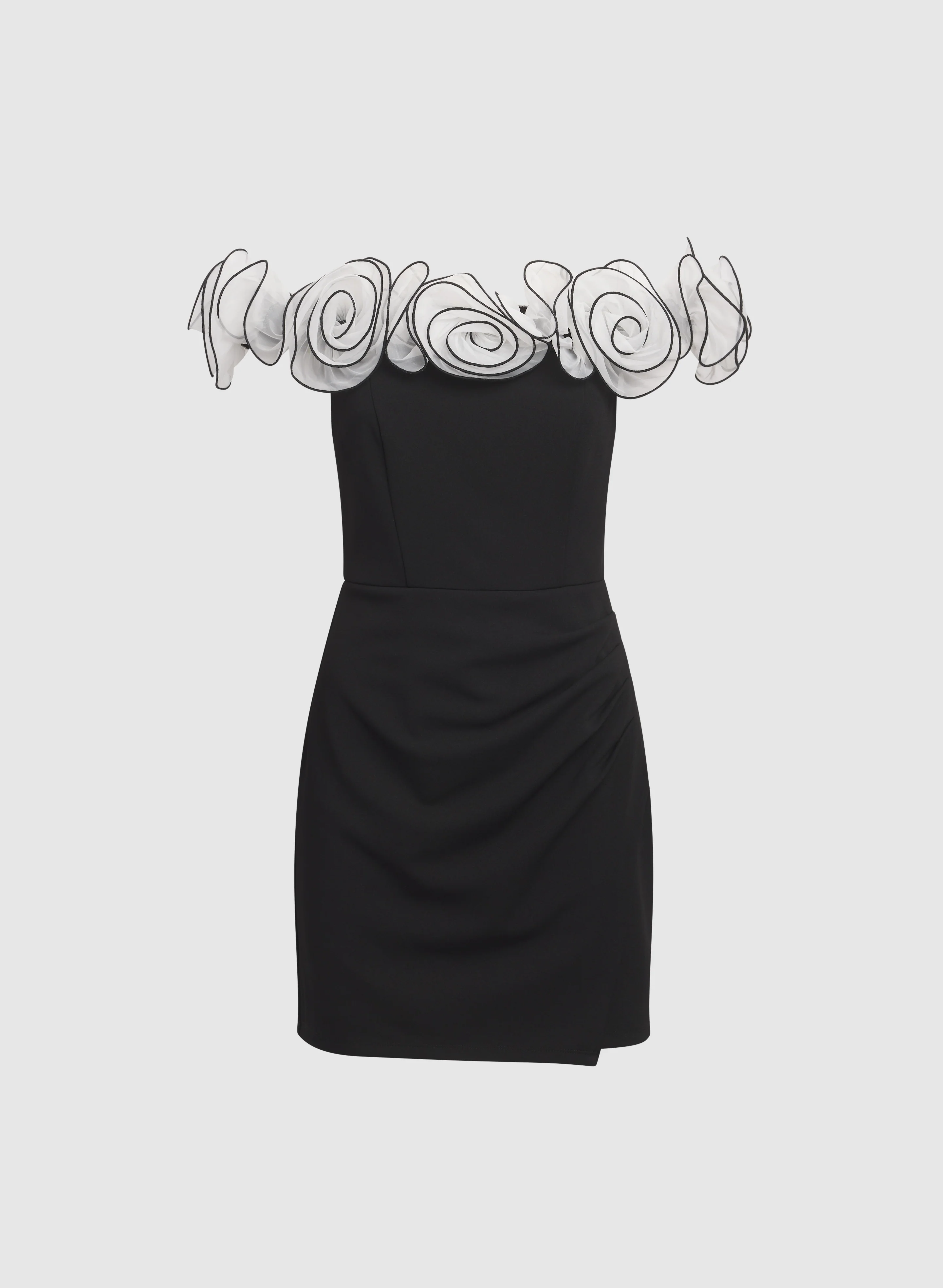 Organza Off-The-Shoulder Dress - Image 7