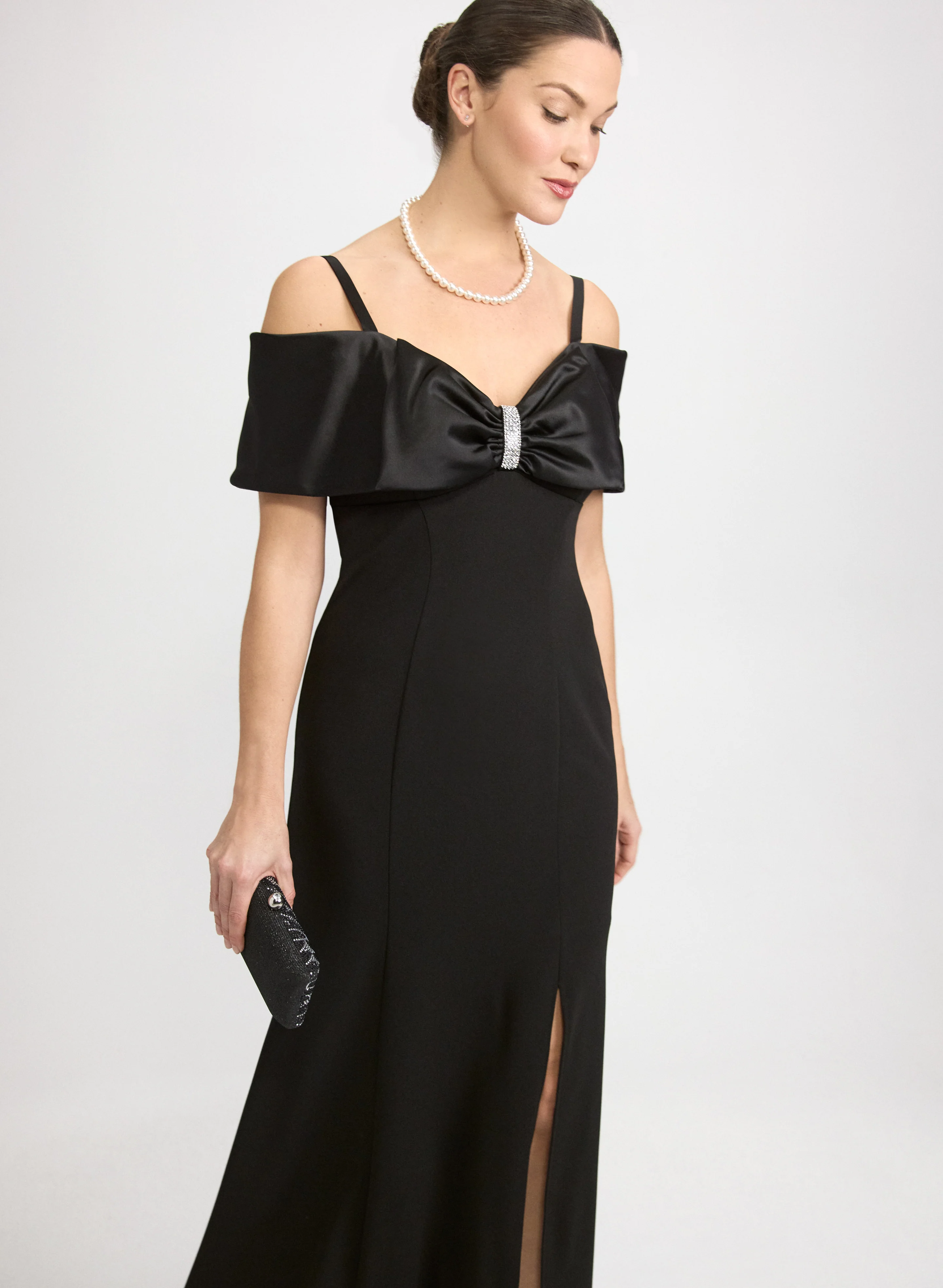 Oversized Bow Detail Dress - Image 5
