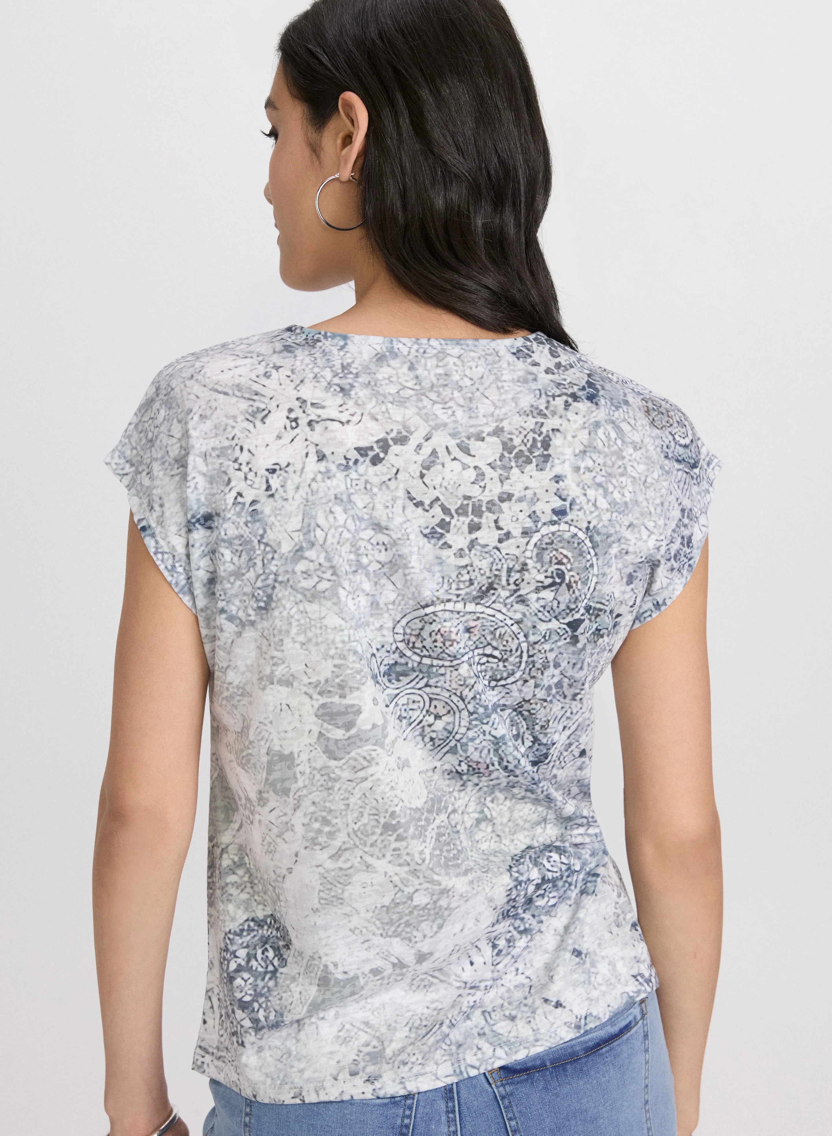 Paisley Burnout T-Shirt - Image 3