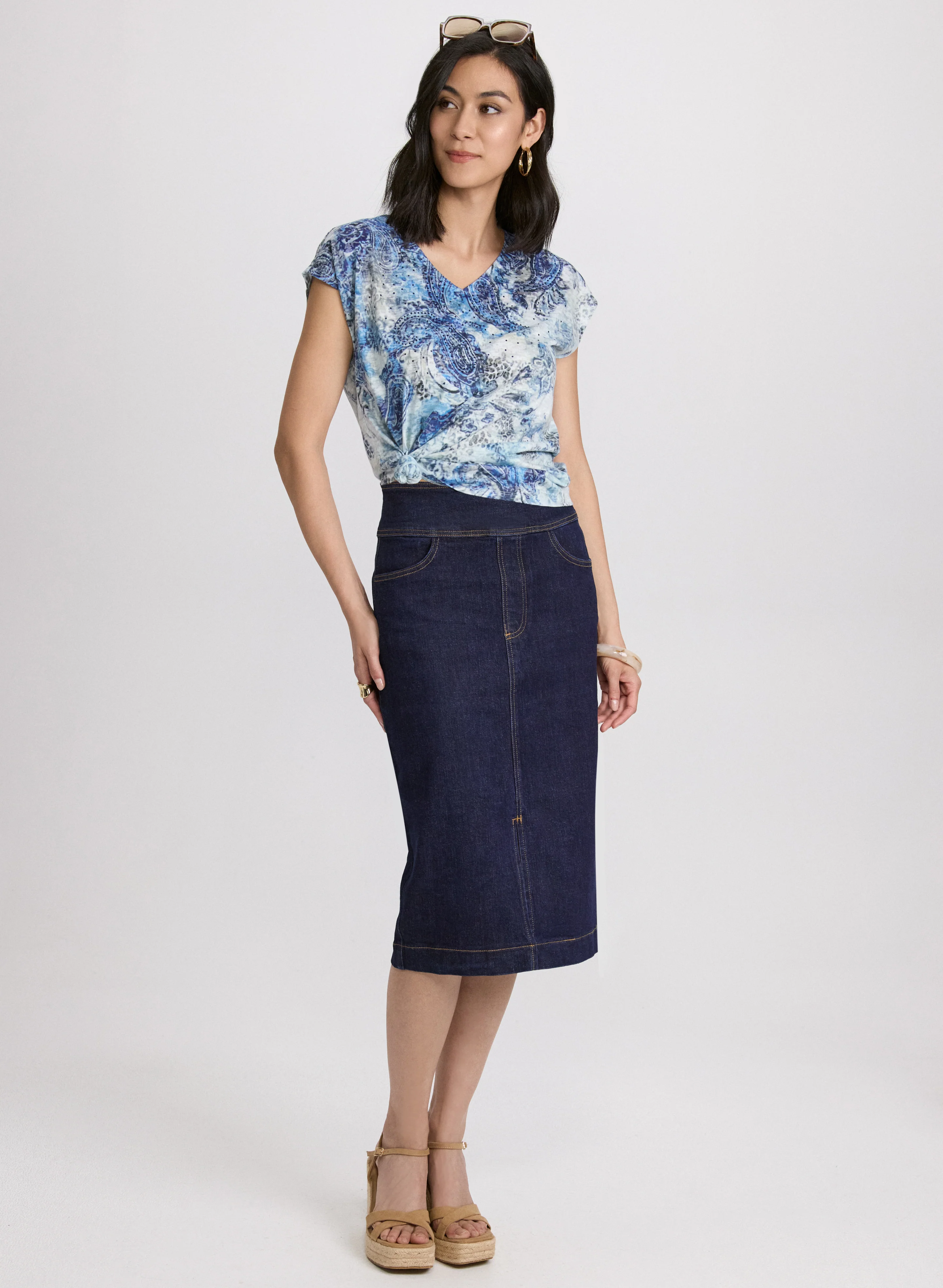 Paisley Burnout T-Shirt - Image 3