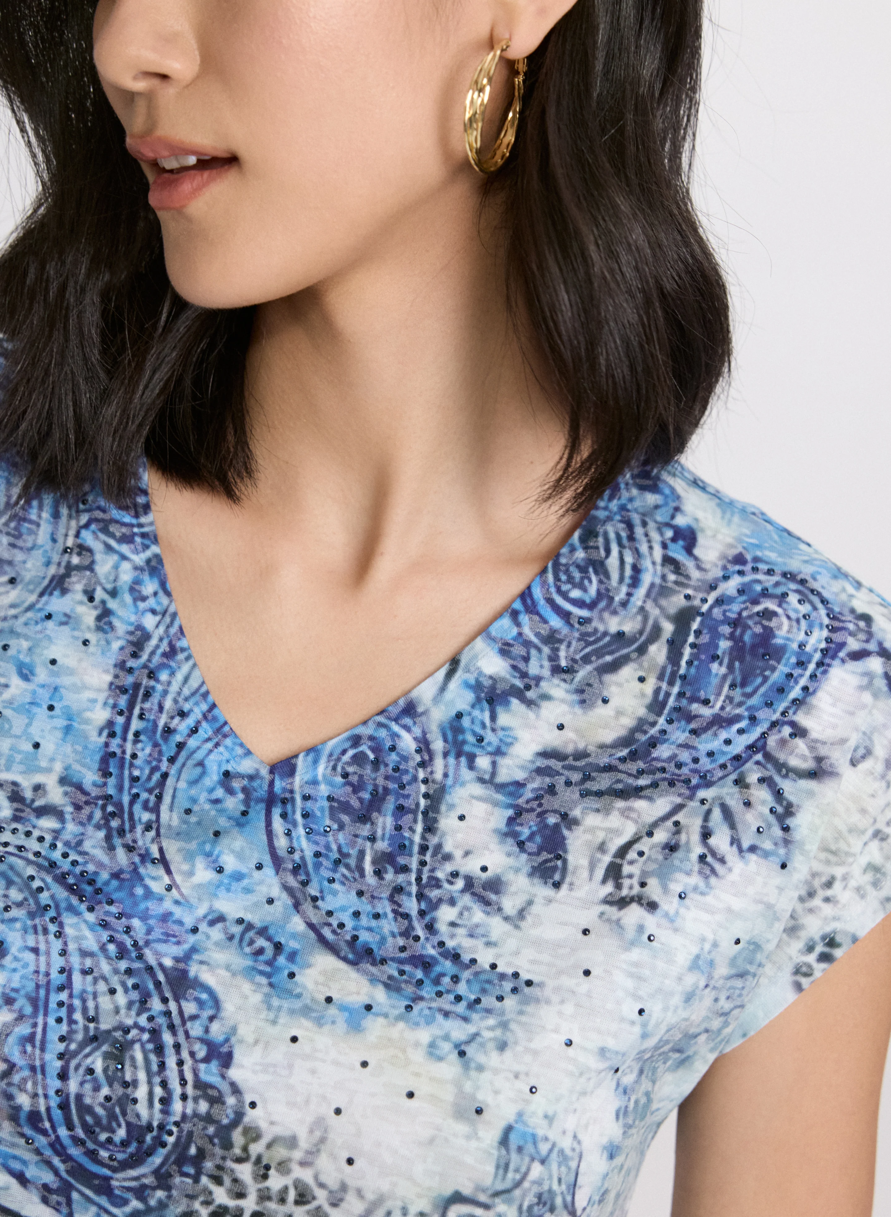 Paisley Burnout T-Shirt - Image 4