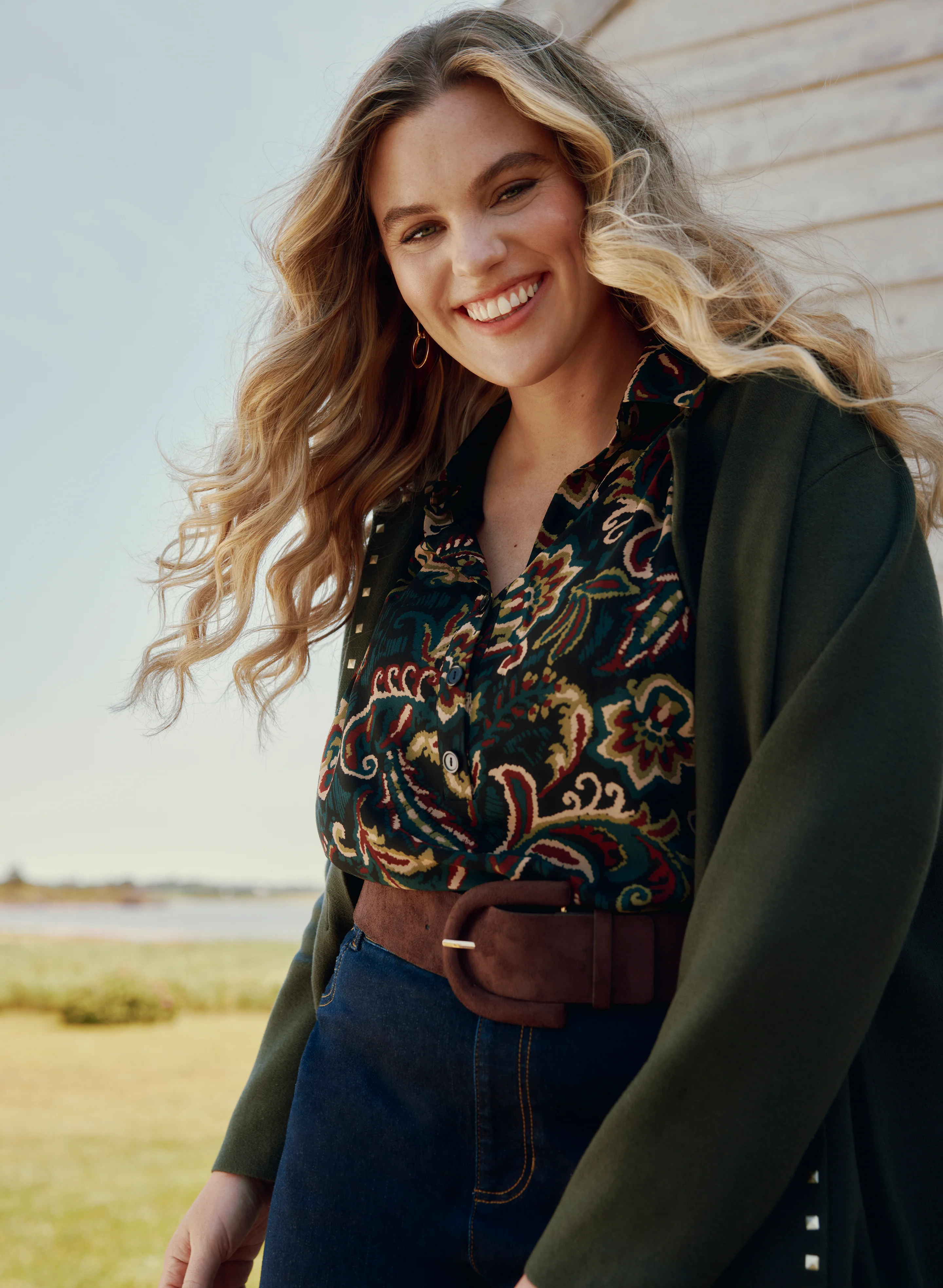 Paisley Chiffon Blouse - Image 2
