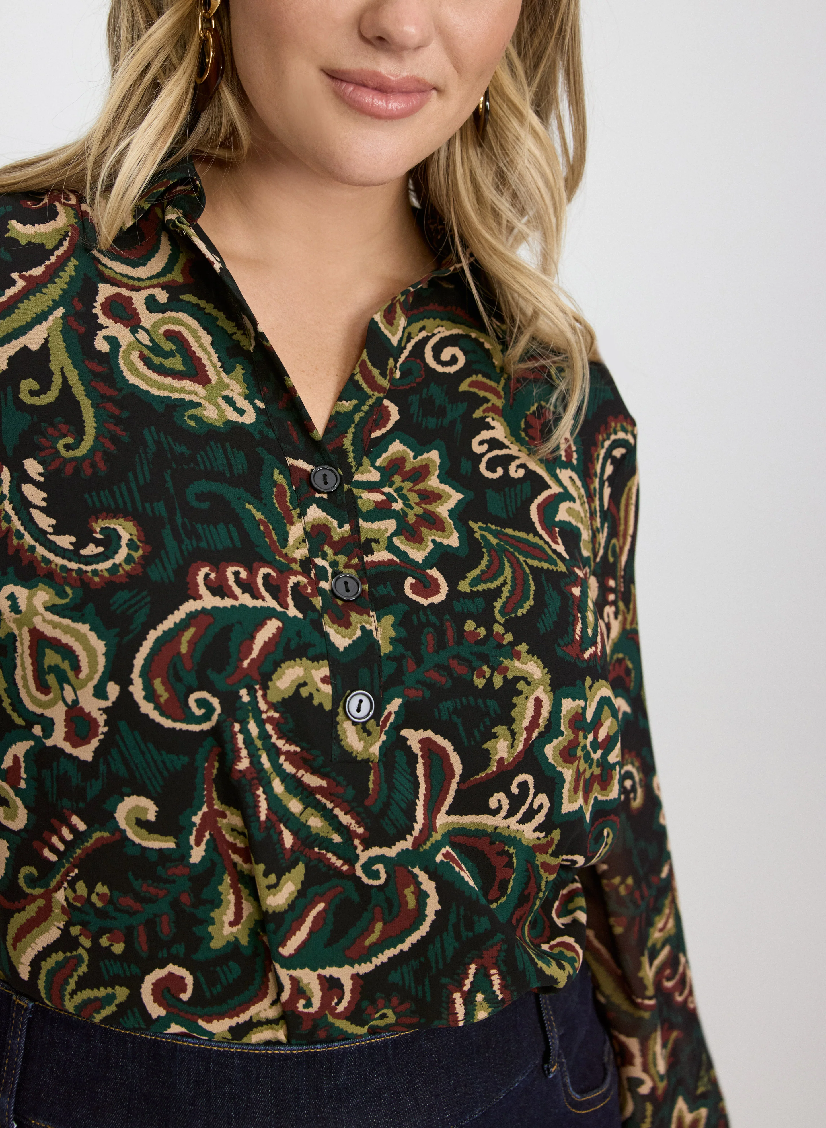 Paisley Chiffon Blouse - Image 5