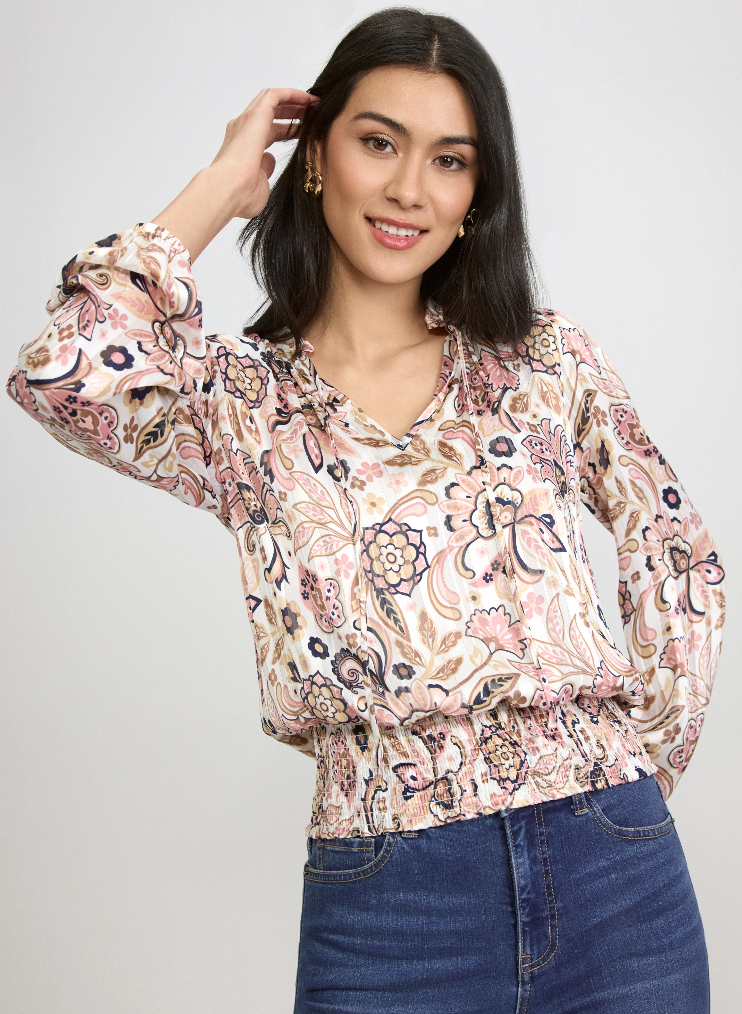 Paisley Chiffon Blouse