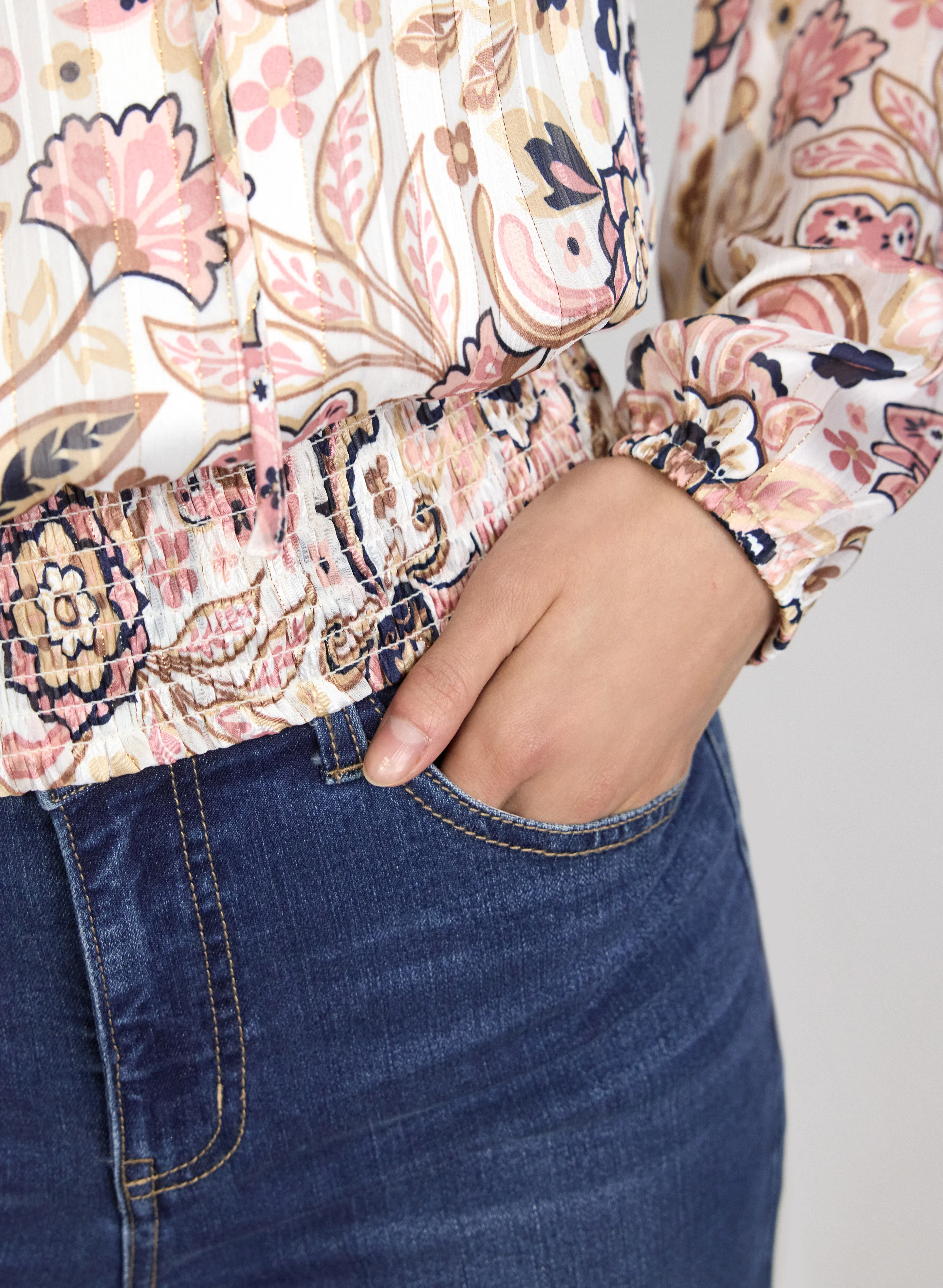 Paisley Chiffon Blouse - Image 2