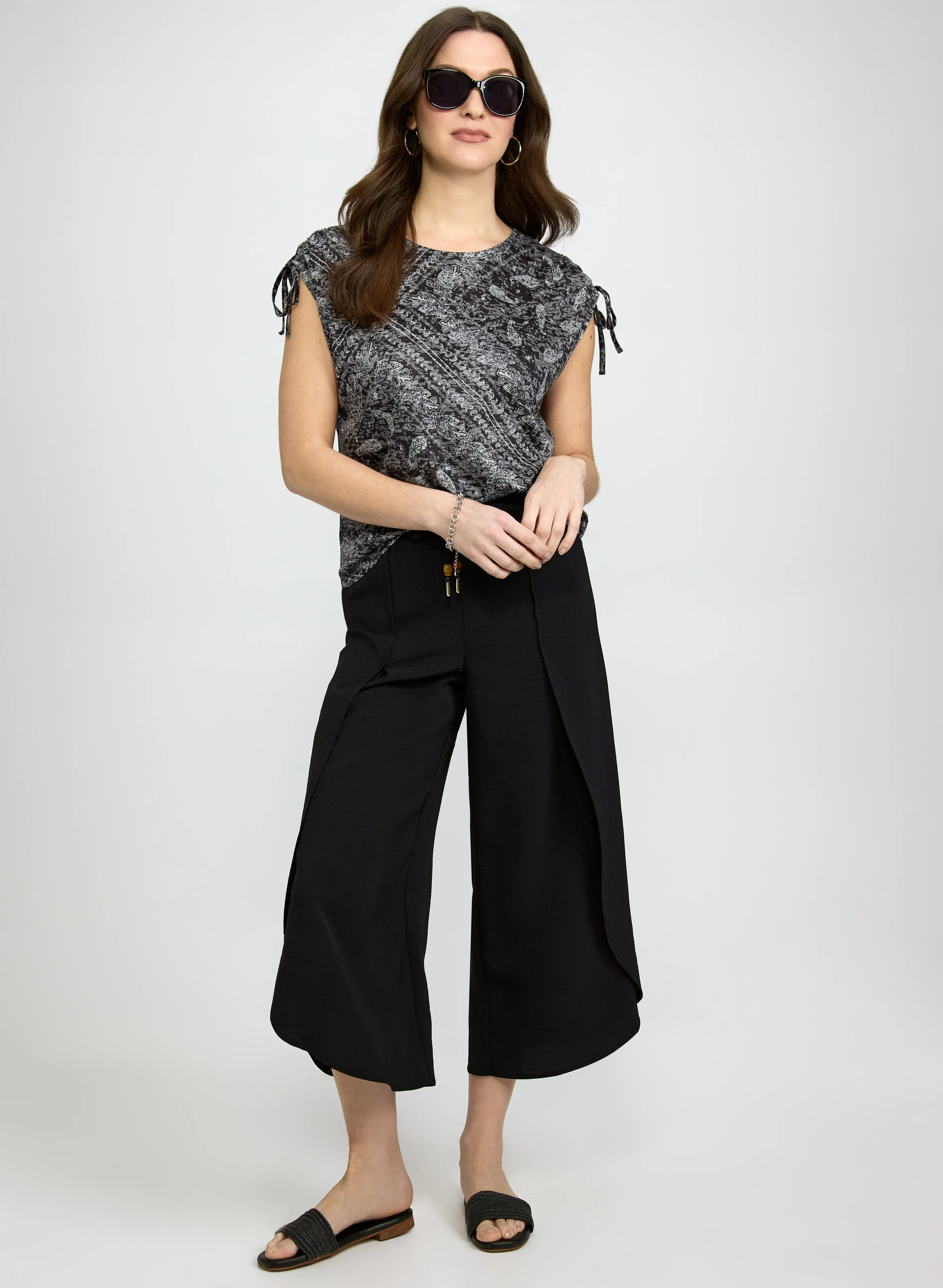 Paisley Drawstring T-Shirt - Image 3