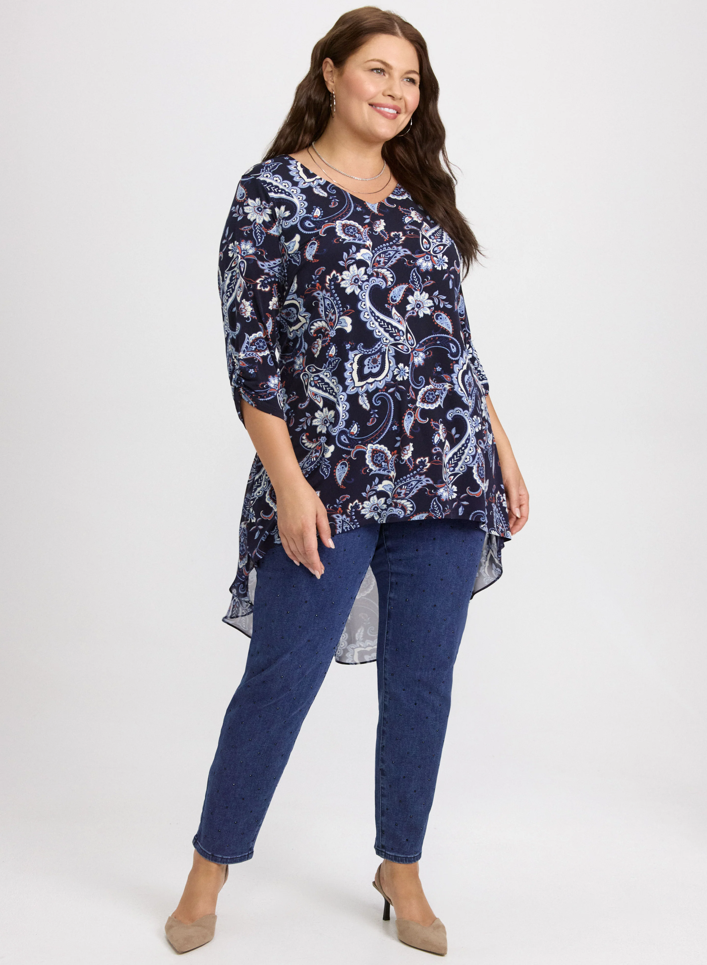 Paisley High-Low Hem Top - Image 3
