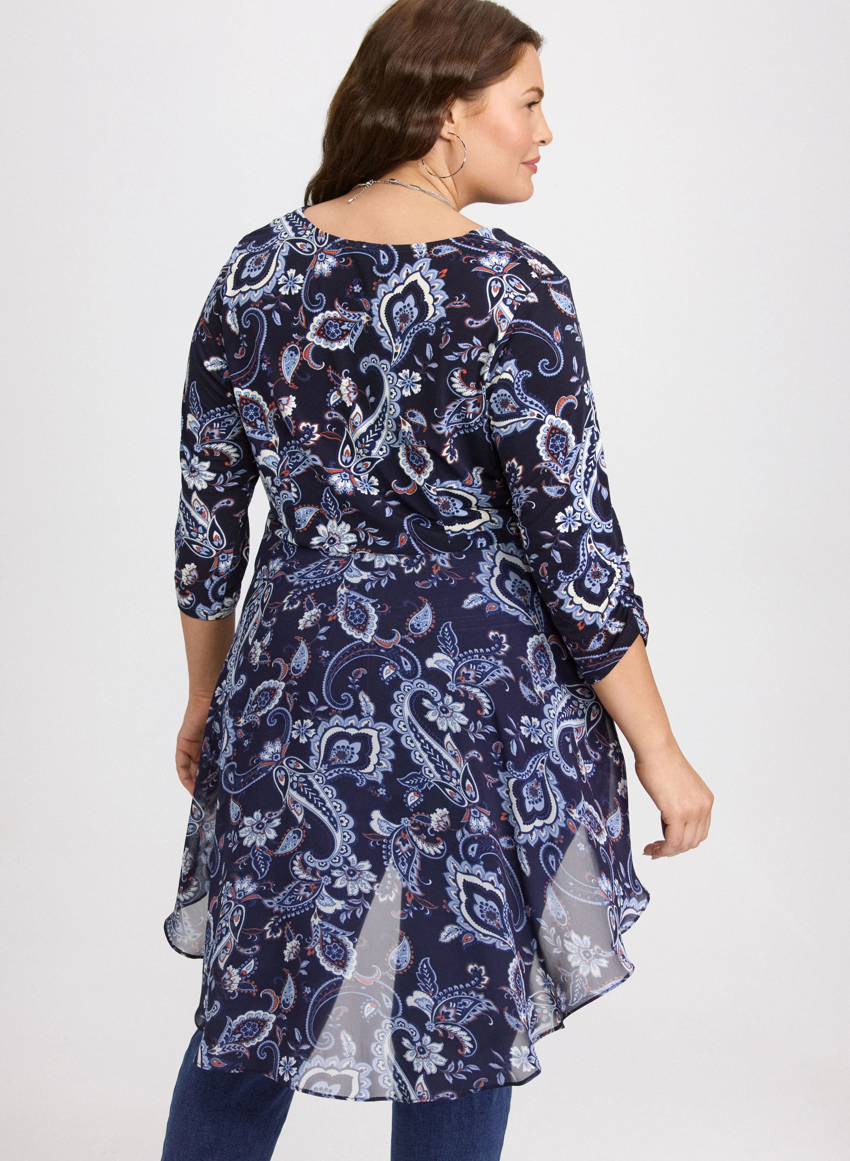 Paisley High-Low Hem Top - Image 4