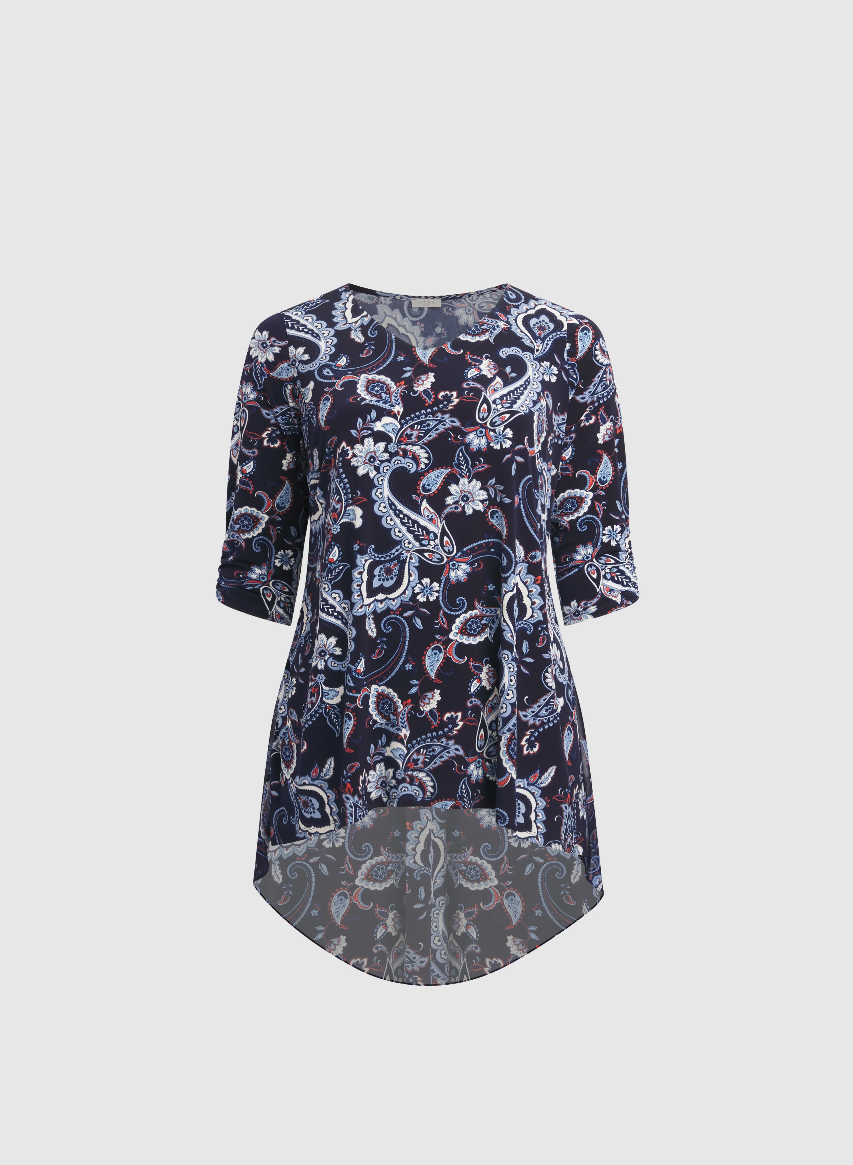 Paisley High-Low Hem Top - Image 6
