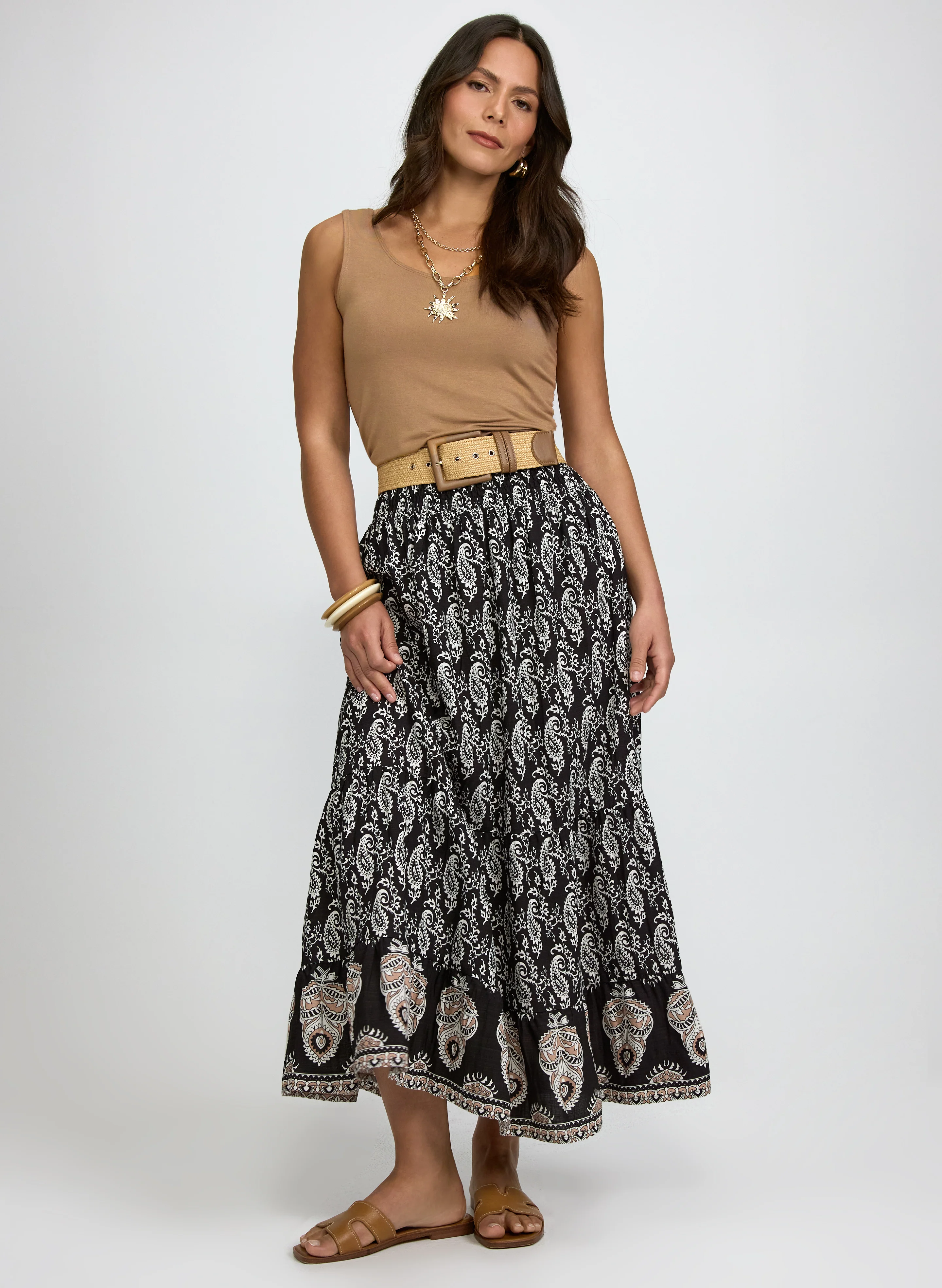 Paisley Maxi Skirt - Image 3