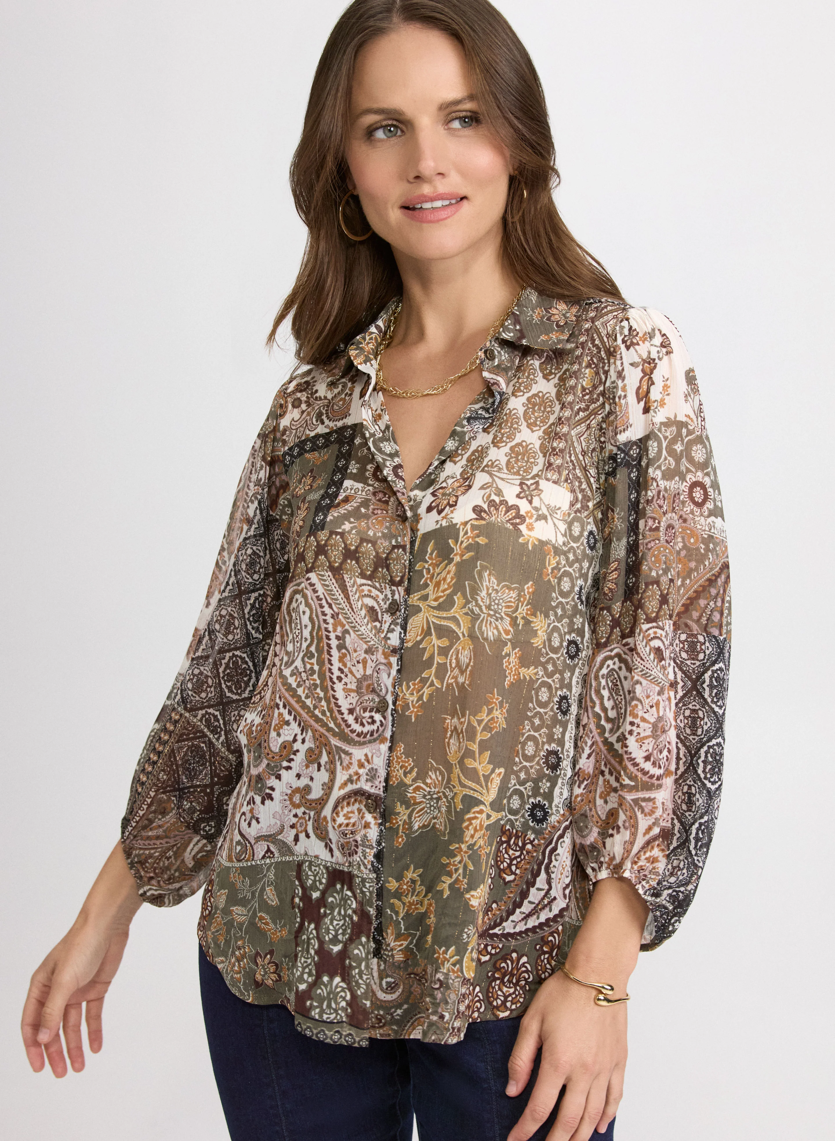 Paisley Patchwork Blouse - Image 5