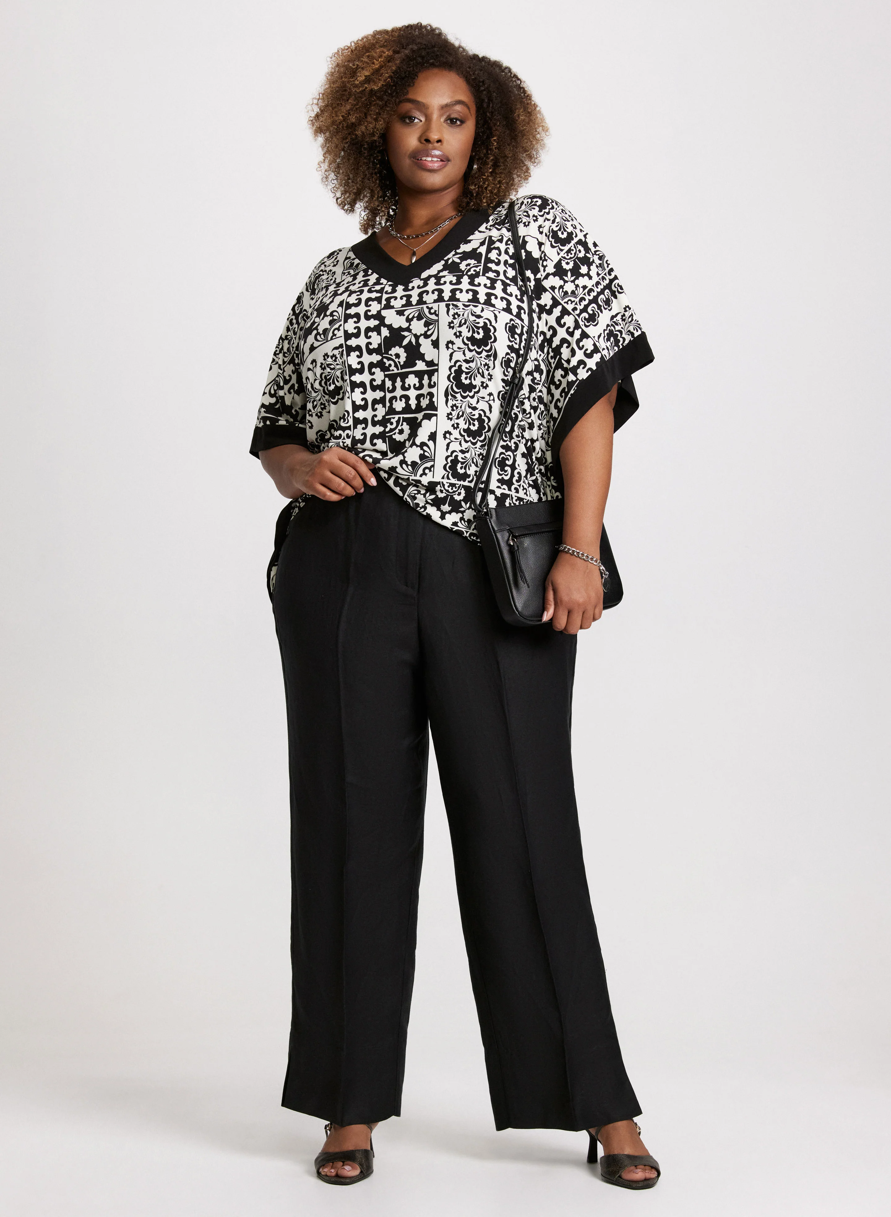 Paisley Patchwork Flared Sleeve Top - Image 3
